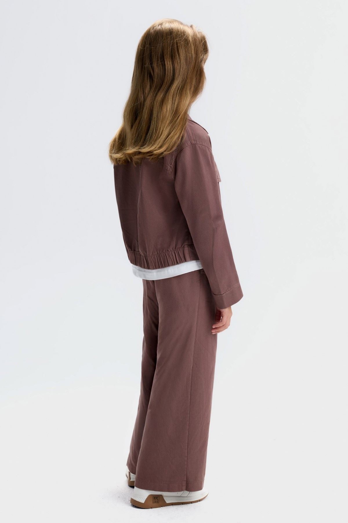 8-14 Yaş Palmiye Parfaıt Kız Çocuk 3'Lü Takım-Kahverengi