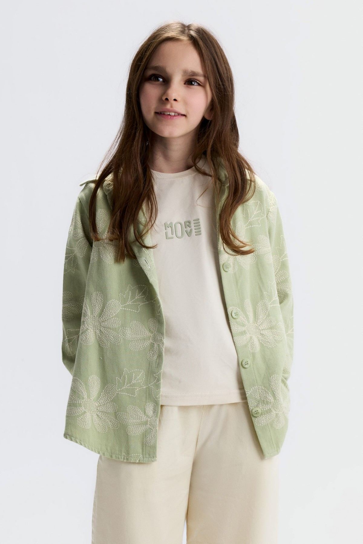 8-14 Yaş Bella Line Kız Çocuk 3'Lü Takım-Yeşil