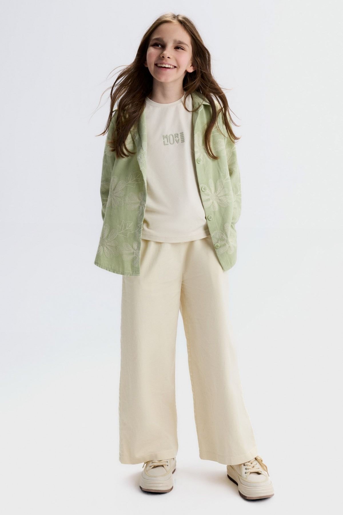8-14 Yaş Bella Line Kız Çocuk 3'Lü Takım-Yeşil