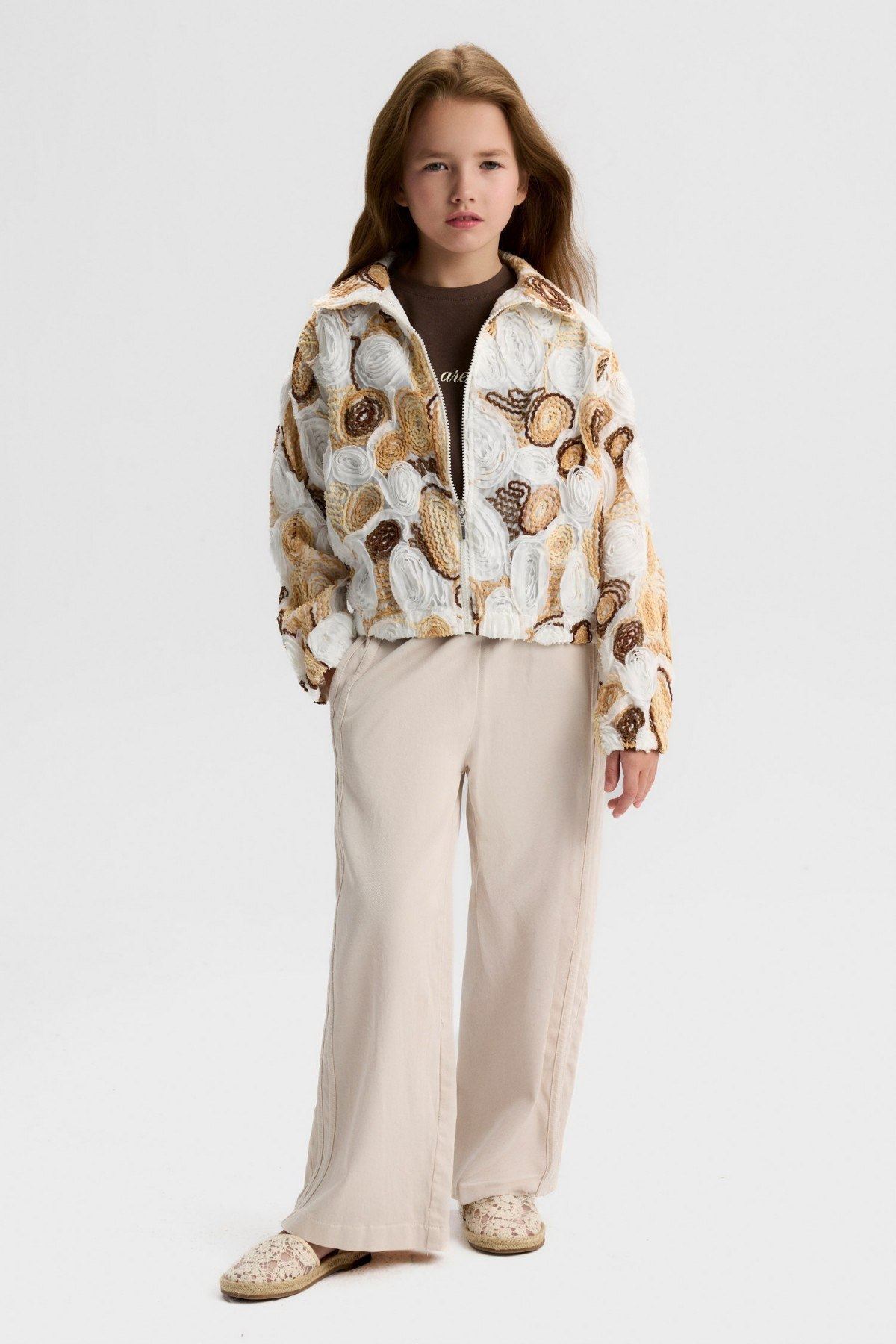8-14 Yaş Laura Oslo Kız Çocuk 3'Lü Takım-Ekru