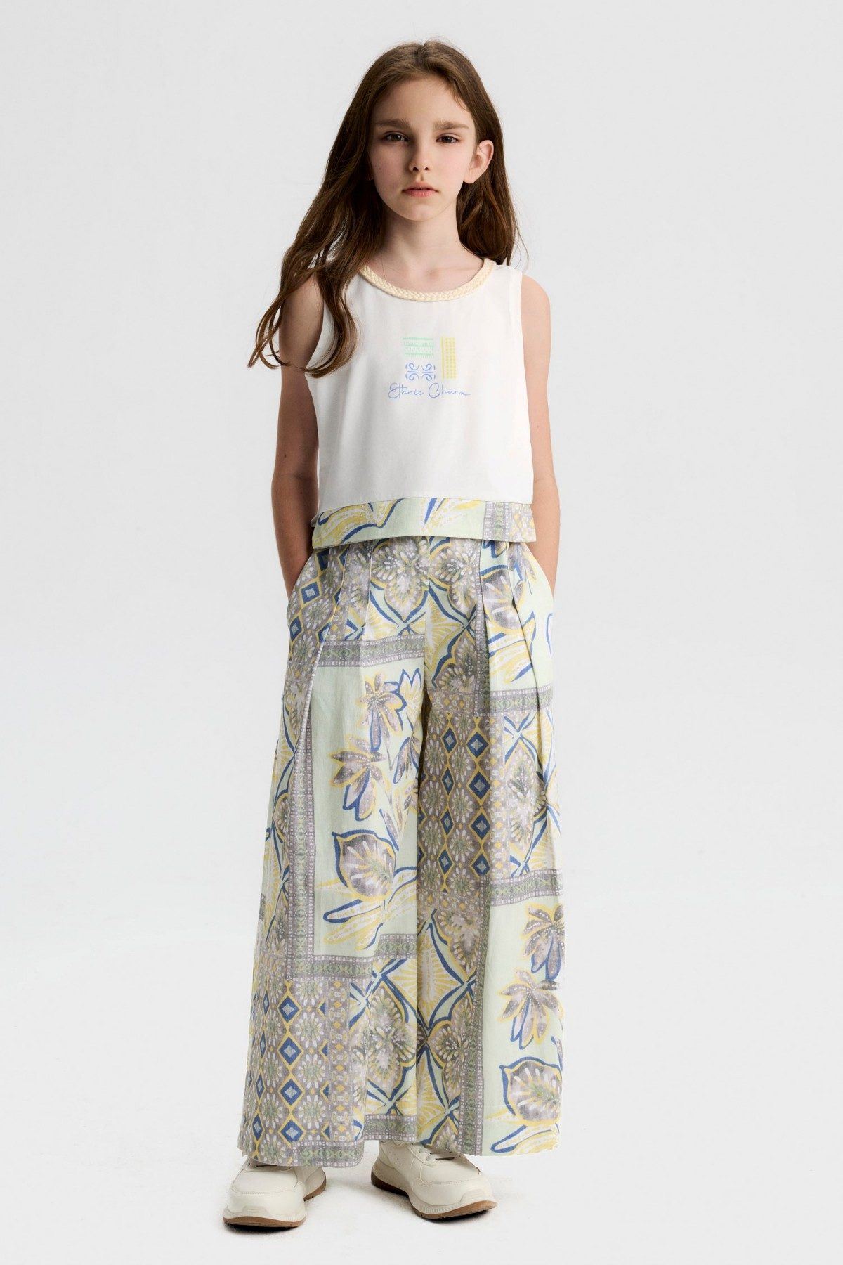 8-14 Yaş Prime House Kız Çocuk 3'Lü Takım-Sarı