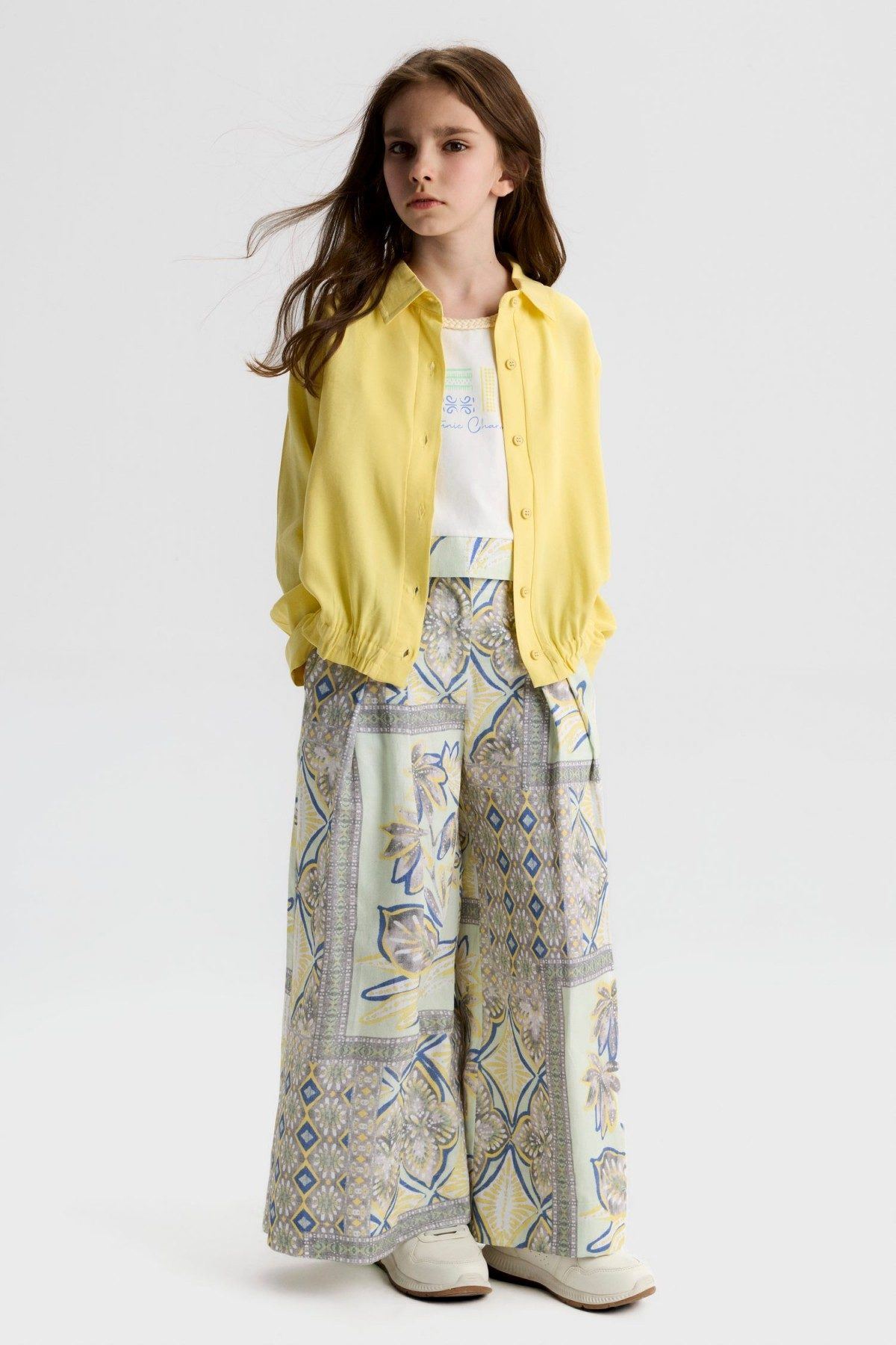 8-14 Yaş Prime House Kız Çocuk 3'Lü Takım-Sarı