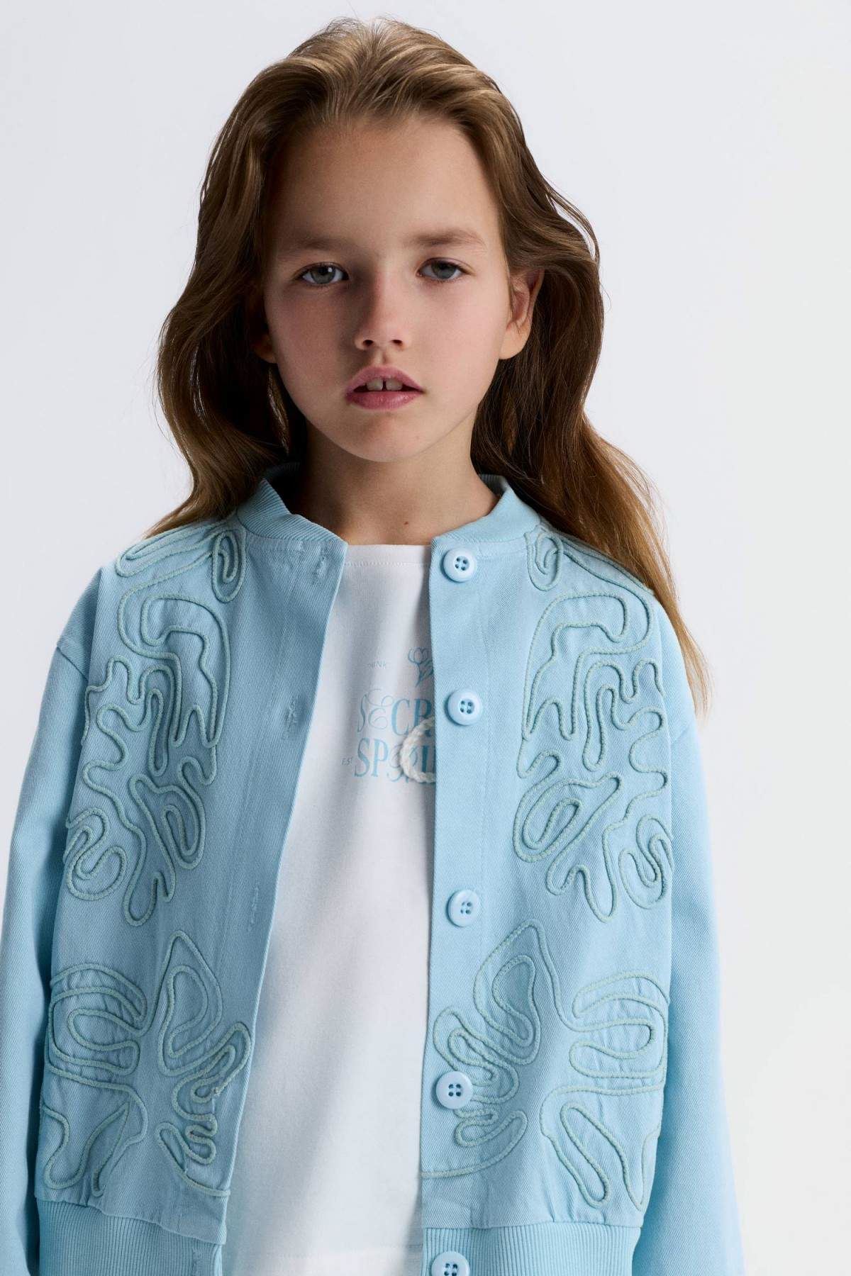 8-14 Yaş Carmine Chic Kız Çocuk 3'Lü Takım-Mavi