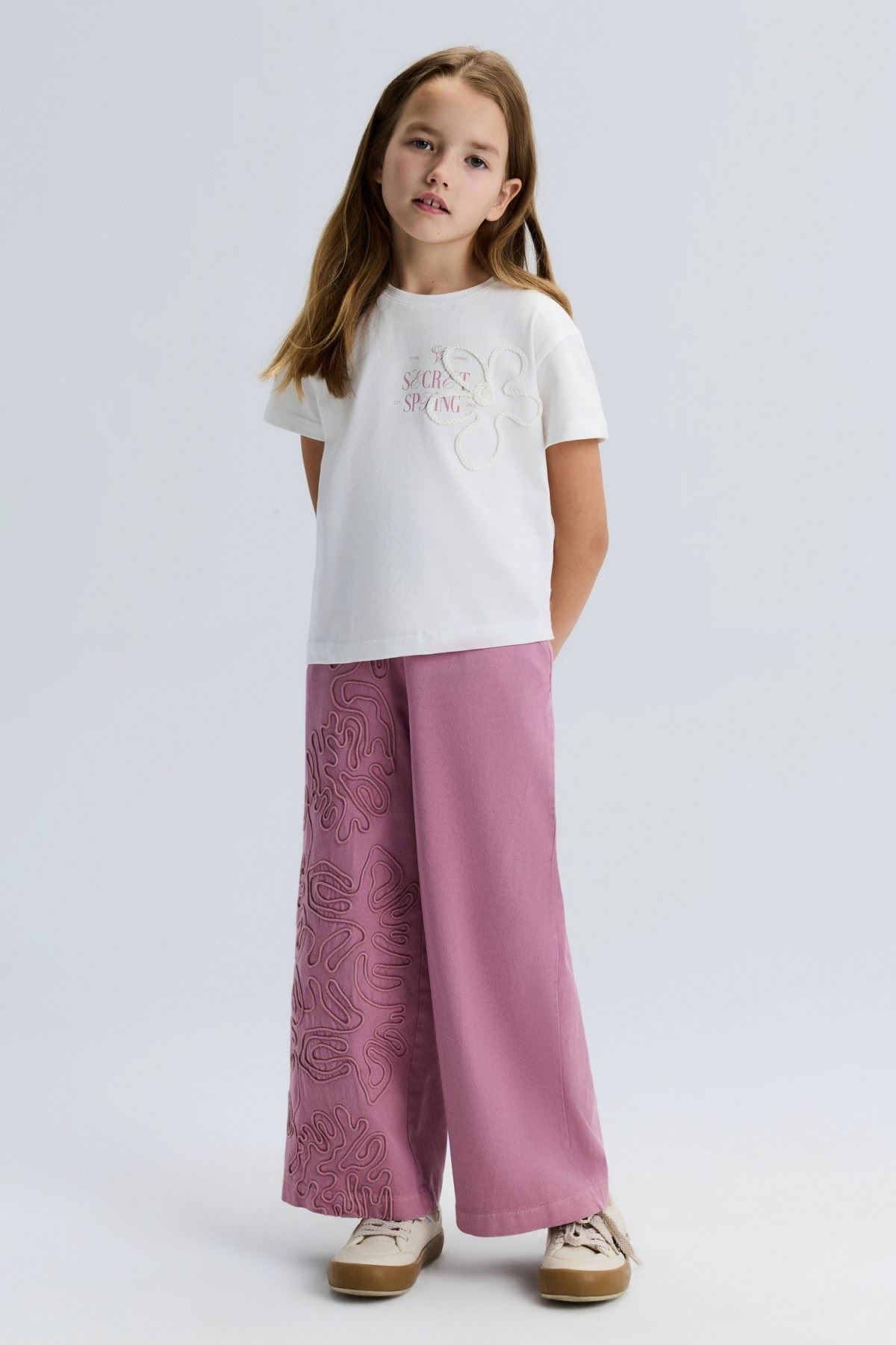 8-14 Yaş Carmine Chic Kız Çocuk 3'Lü Takım-Pembe