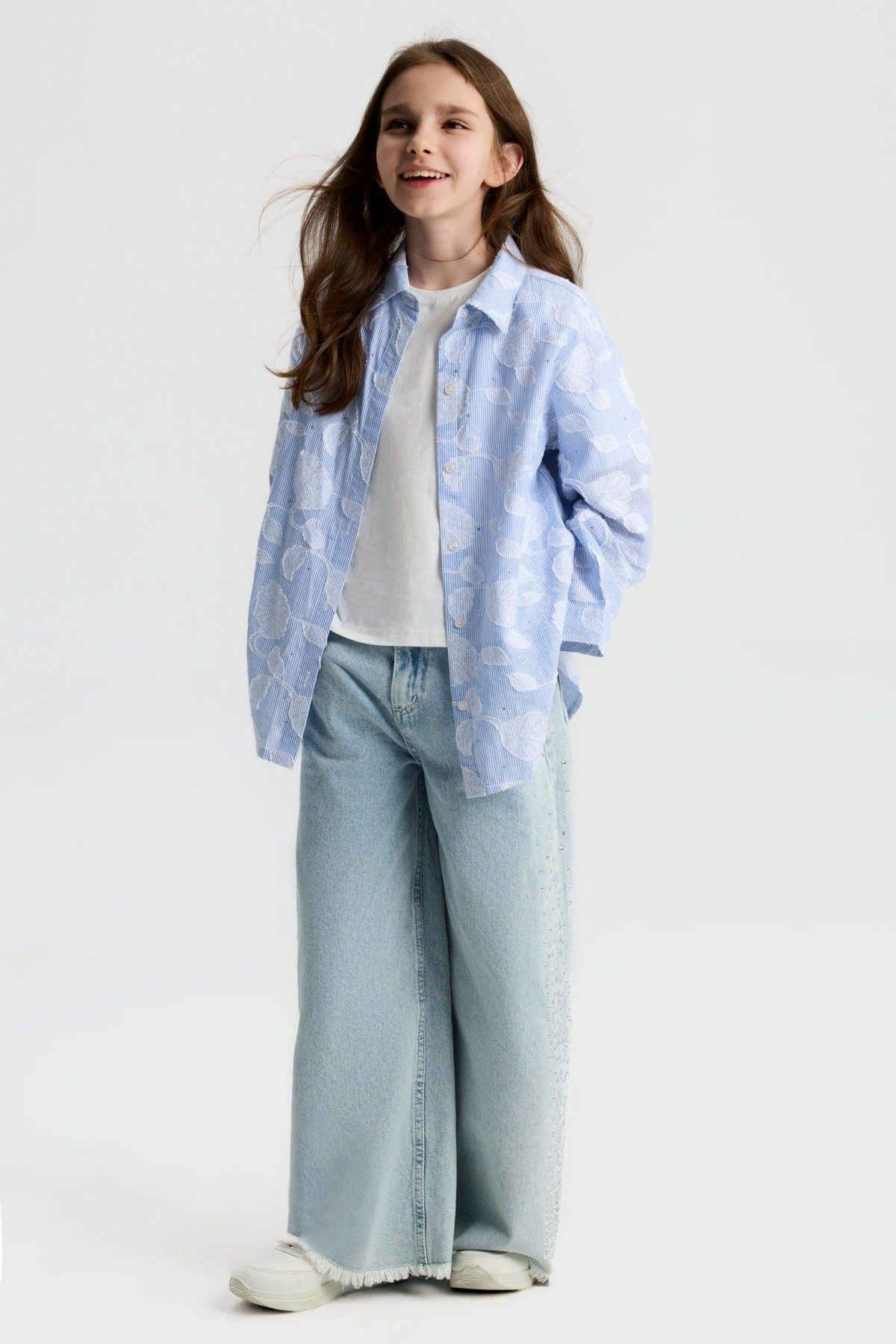 8-14 Yaş Marion Storm Kız Çocuk 3'Lü Takım-Mavi