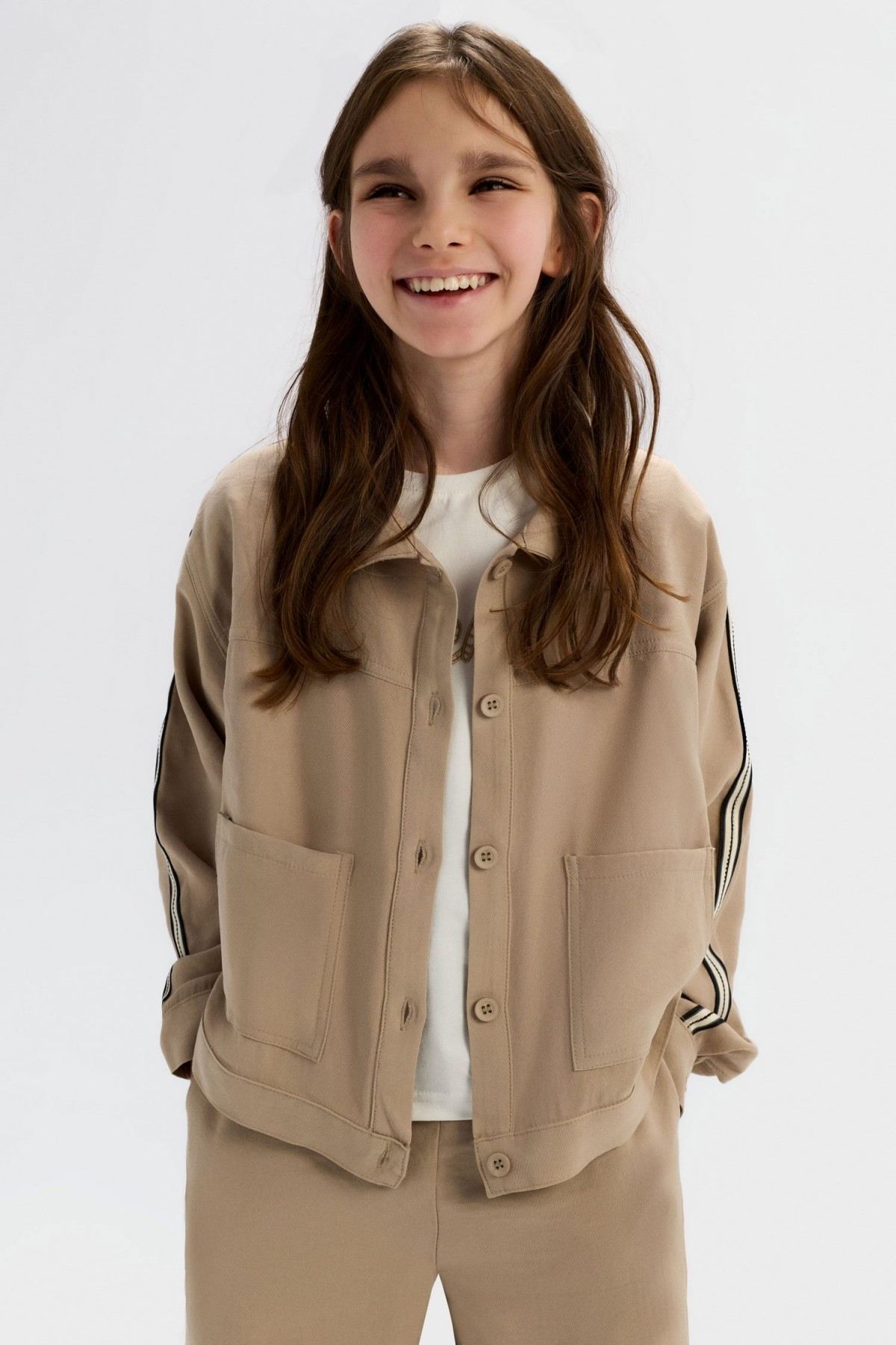 8-14 Yaş Cool Lucky Kız Çocuk 3'Lü Takım-Vizon