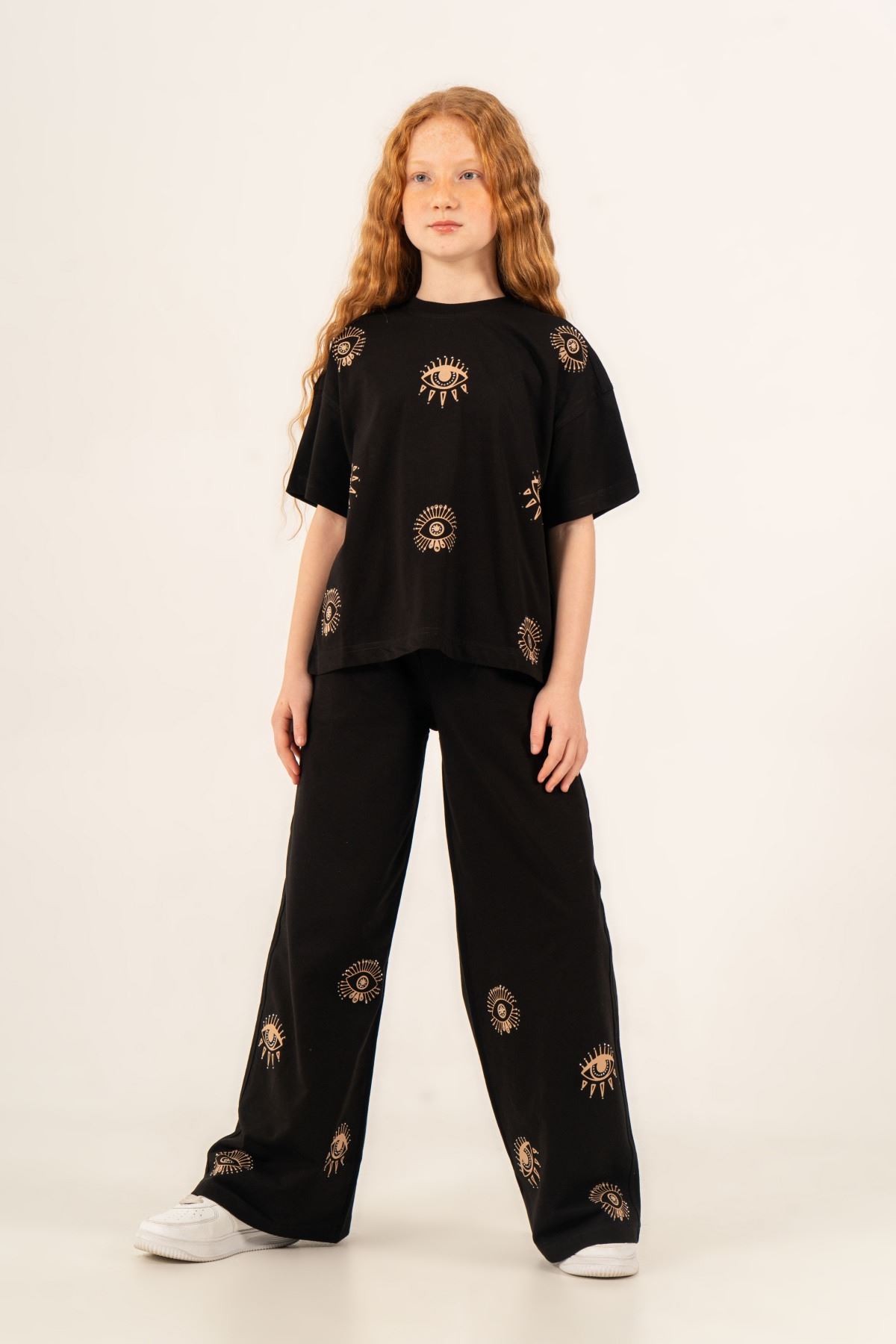 9-15 Yaş Icon Eye Premium Kız Çocuk Takım-Siyah