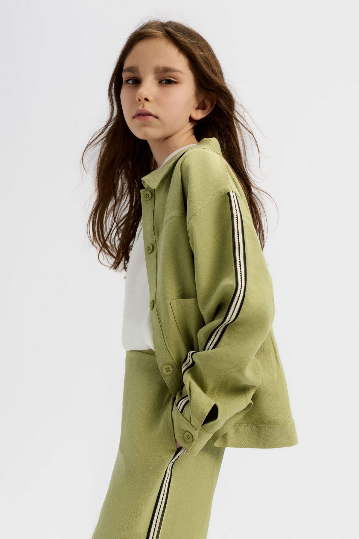 8-14 Yaş Cool Lucky Kız Çocuk 3'Lü Takım-Yeşil