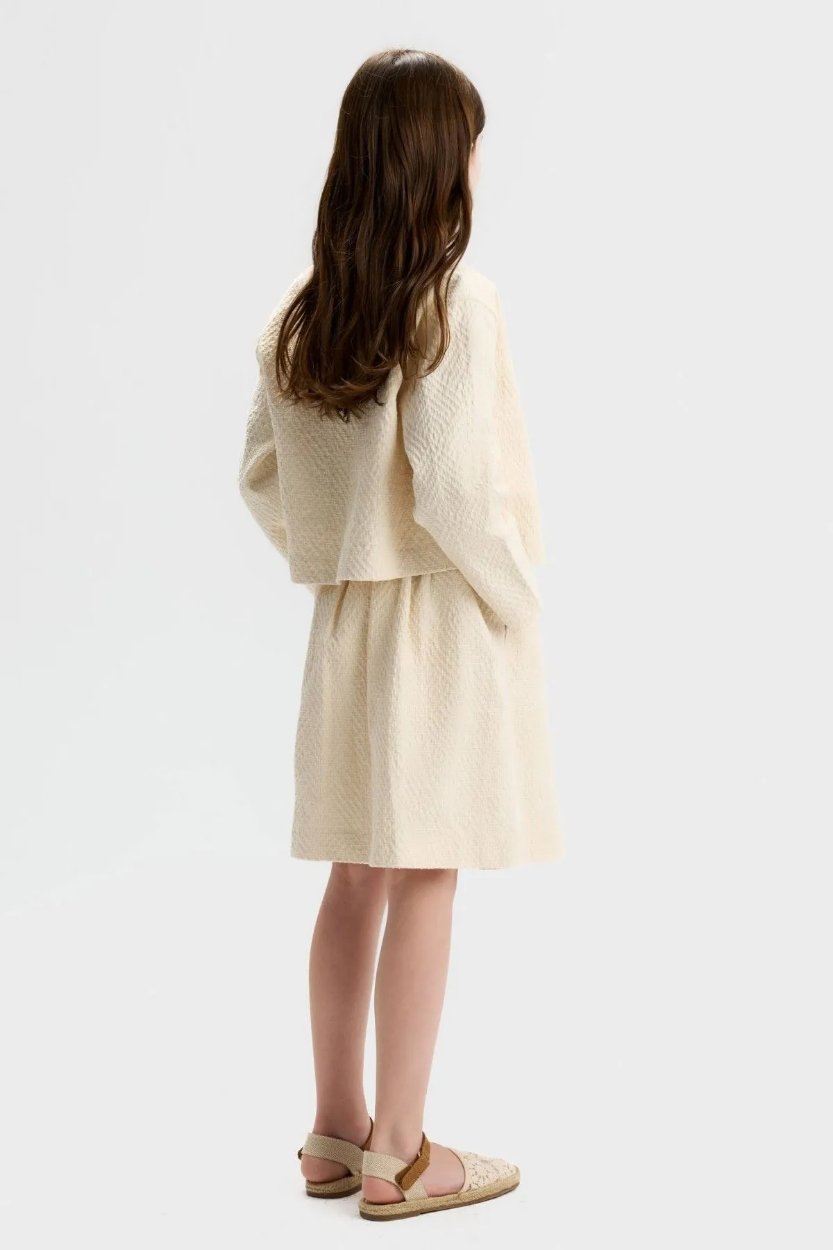 8-14 Yaş Little Luxe Kız Çocuk 3'Lü Takım-Latte