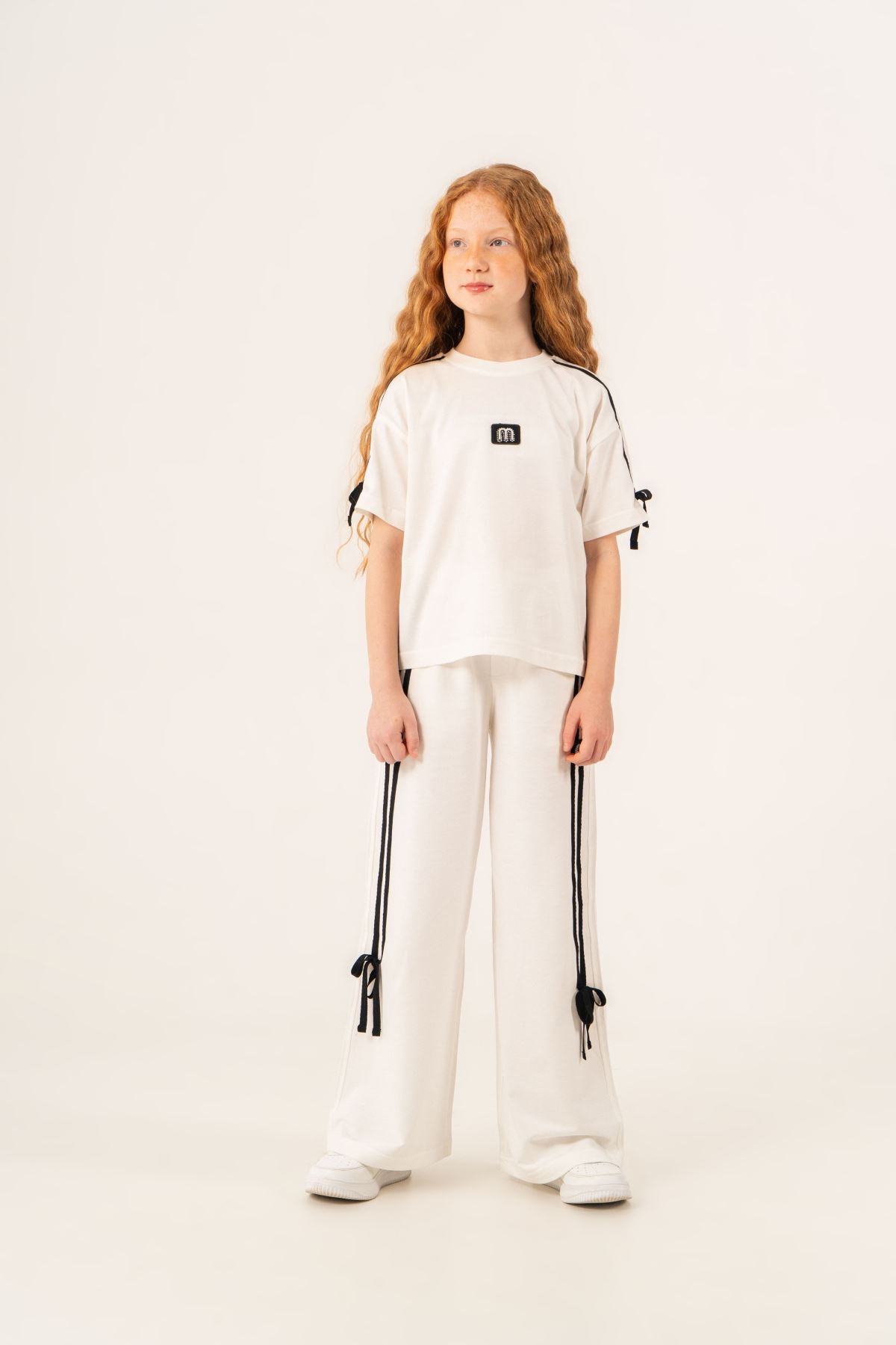 9-15 Yaş Prime Mussness Kız Çocuk Takım-Ekru