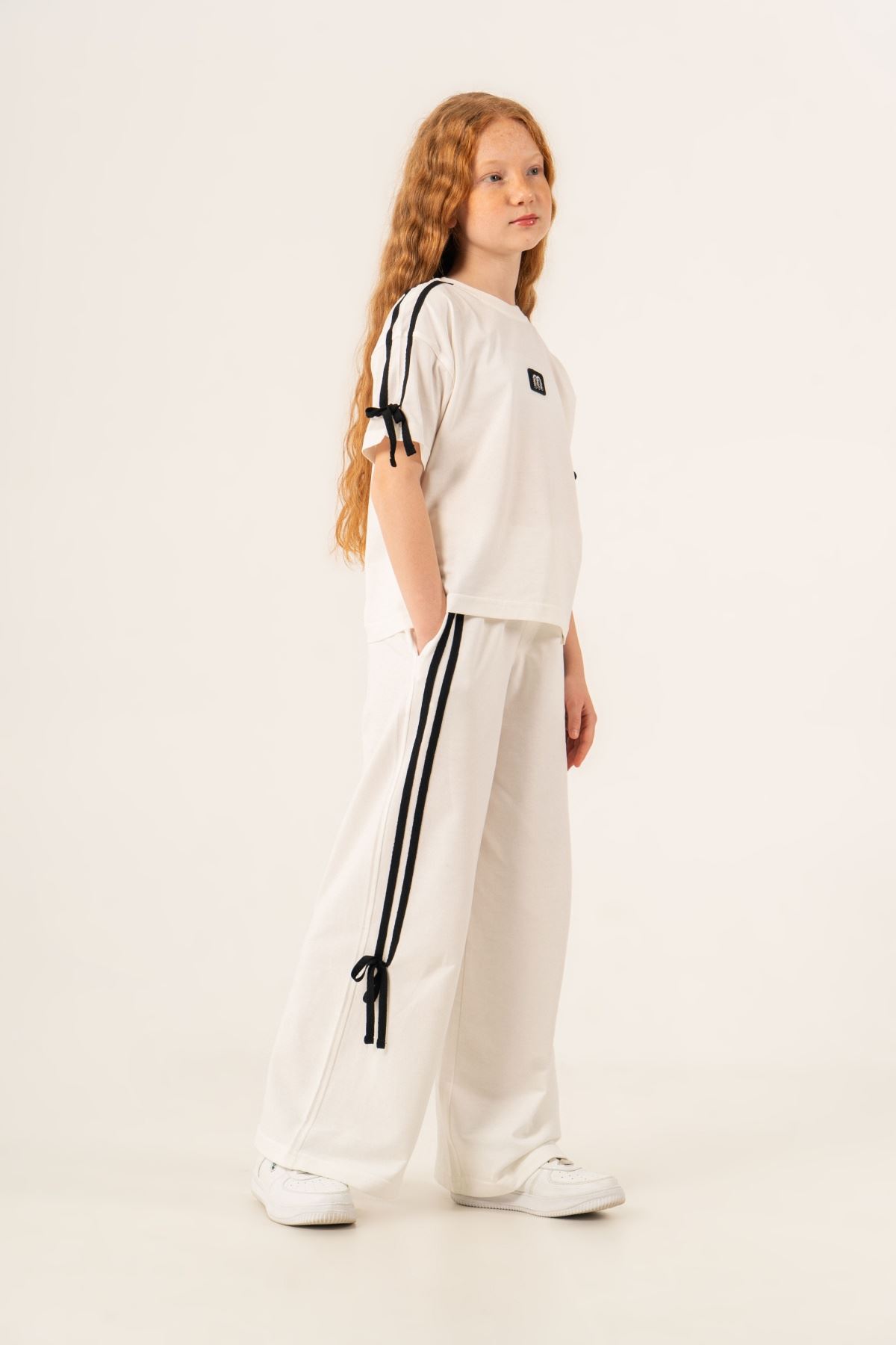 9-15 Yaş Prime Mussness Kız Çocuk Takım-Ekru