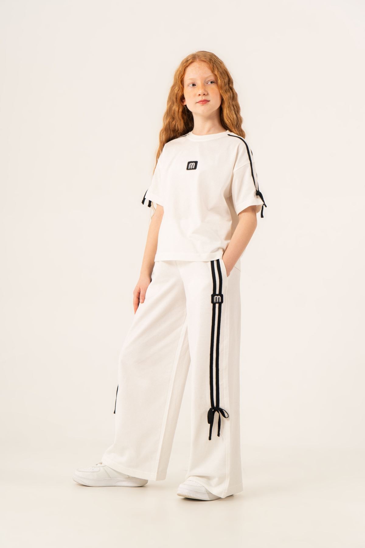 9-15 Yaş Prime Mussness Kız Çocuk Takım-Ekru