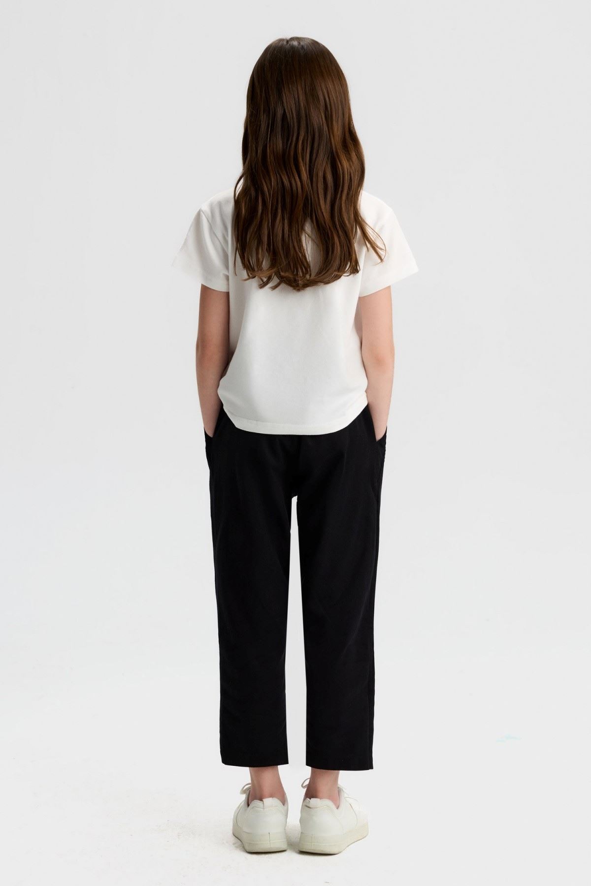 8-14 Yaş Isabella Luna Kız Çocuk Takım-Ekru