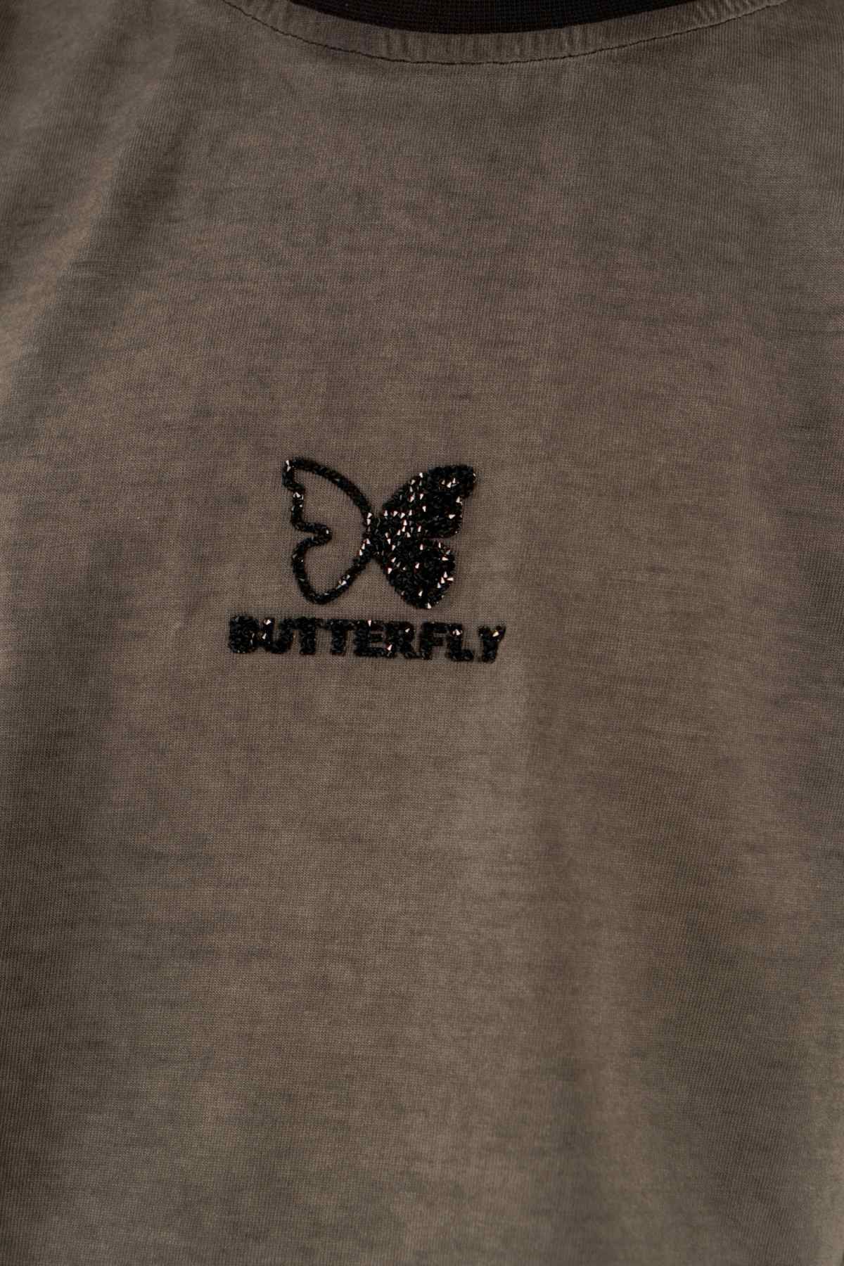 9-15 Yaş Black Butterfly Kız Çocuk Takım-Siyah