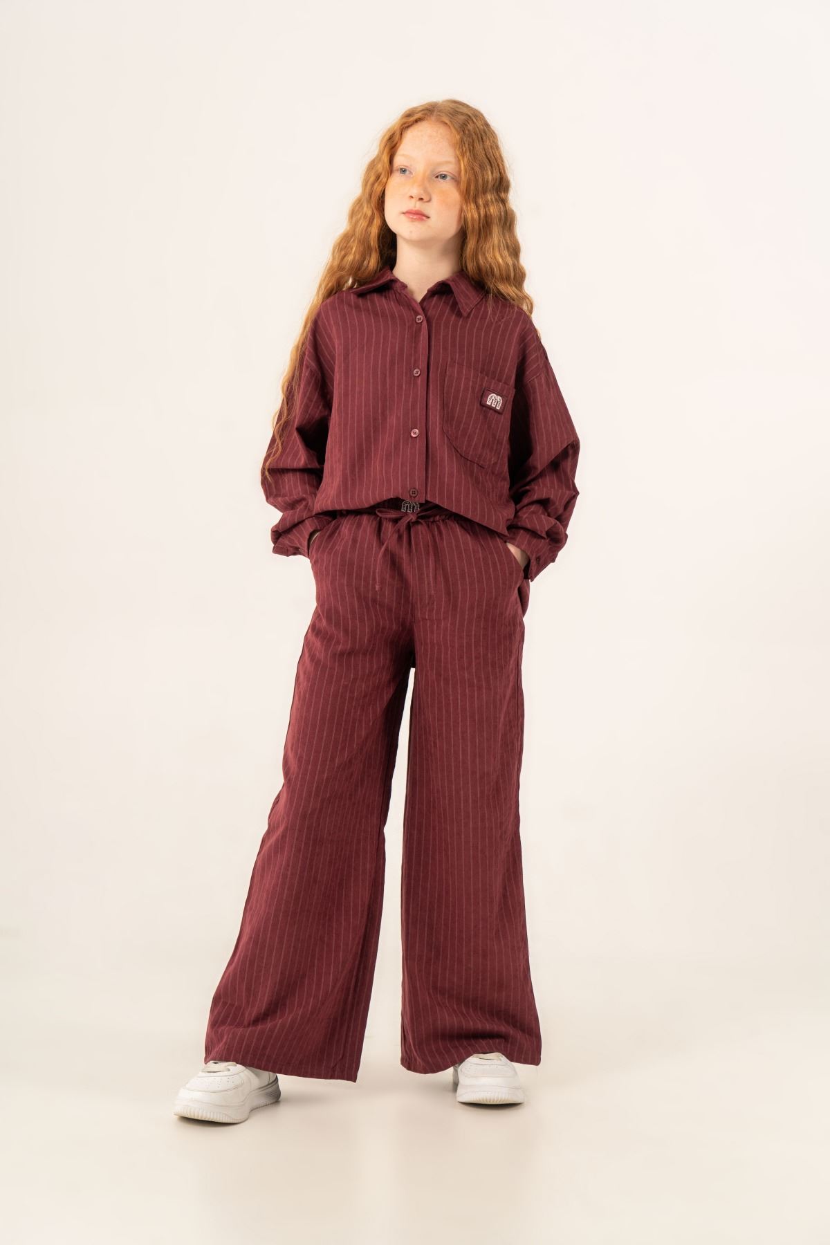 9-15 Yaş Premium Class Kız Çocuk Takım-Bordo