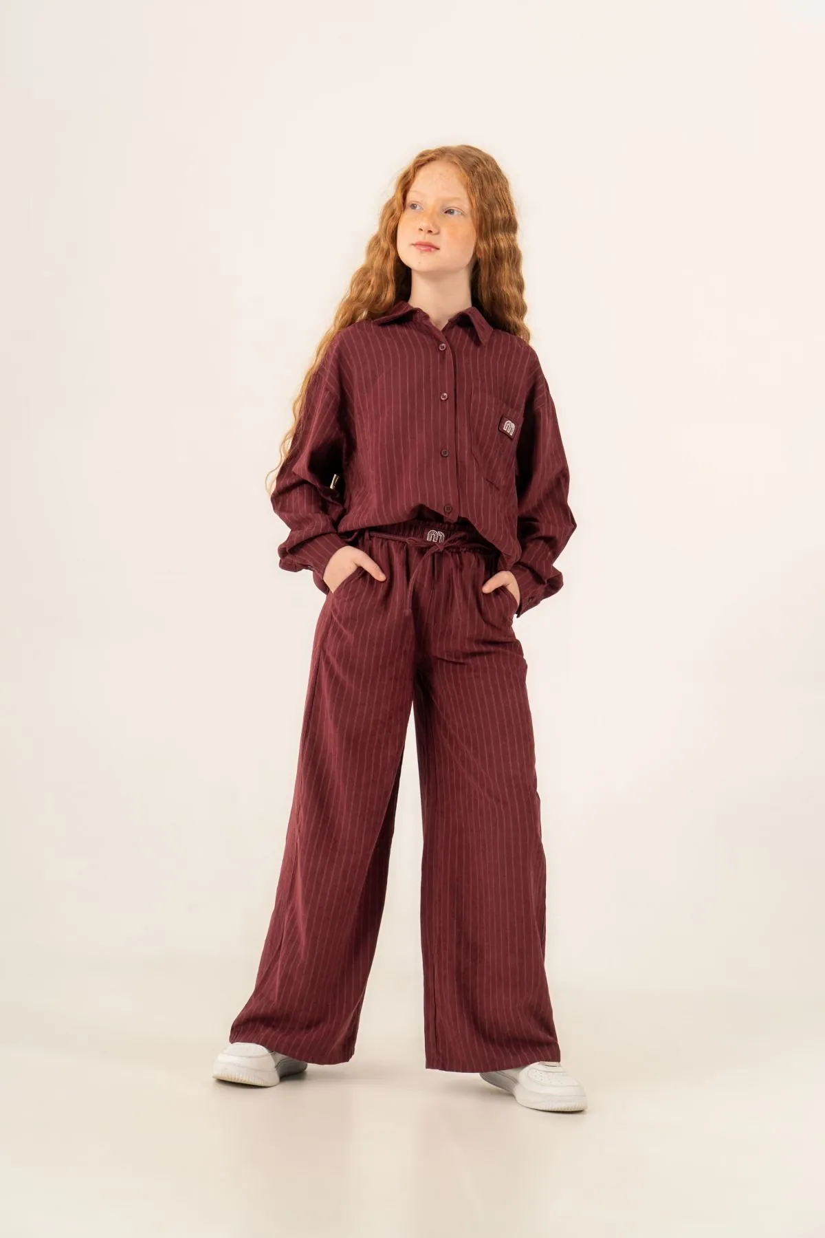 9-15 Yaş Premium Class Kız Çocuk Takım-Bordo