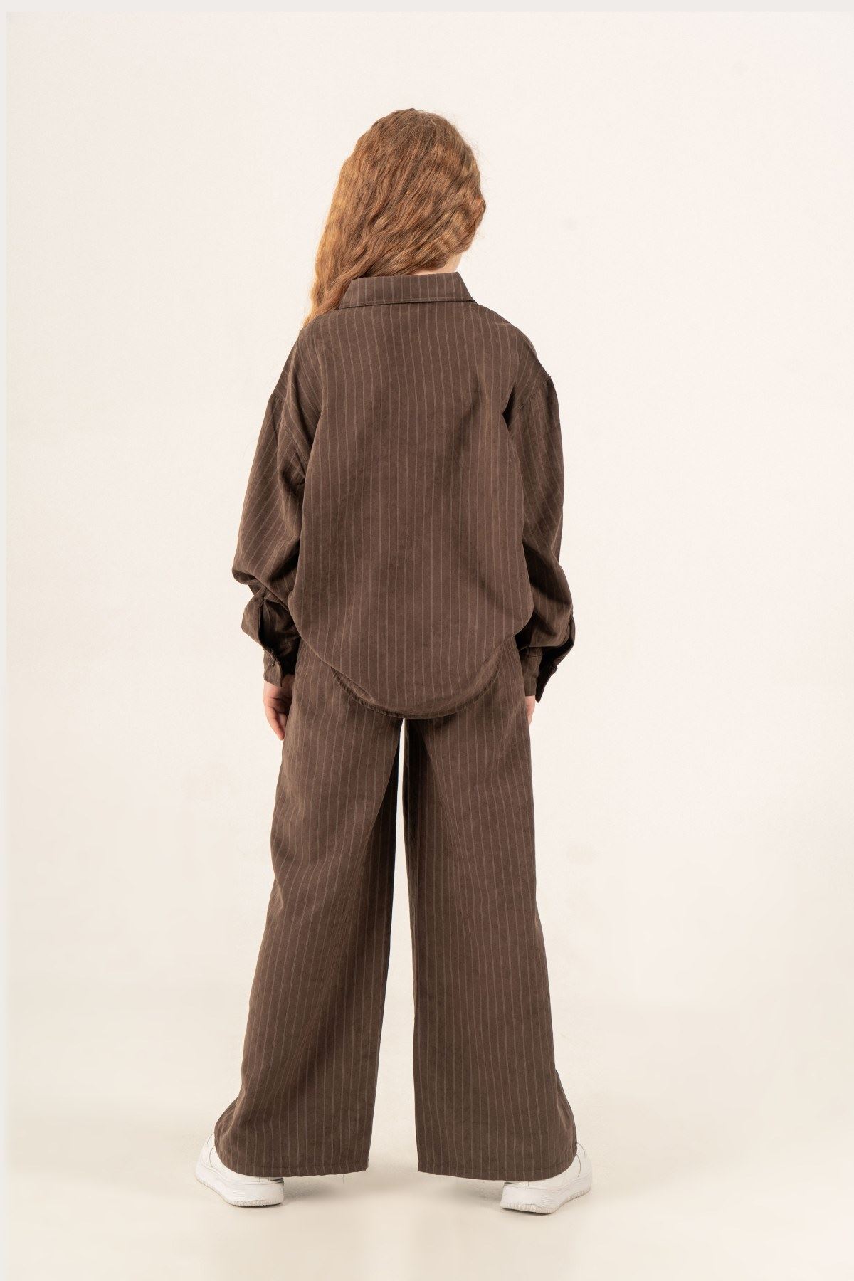 9-15 Yaş Premium Class Kız Çocuk Takım-Kahverengi