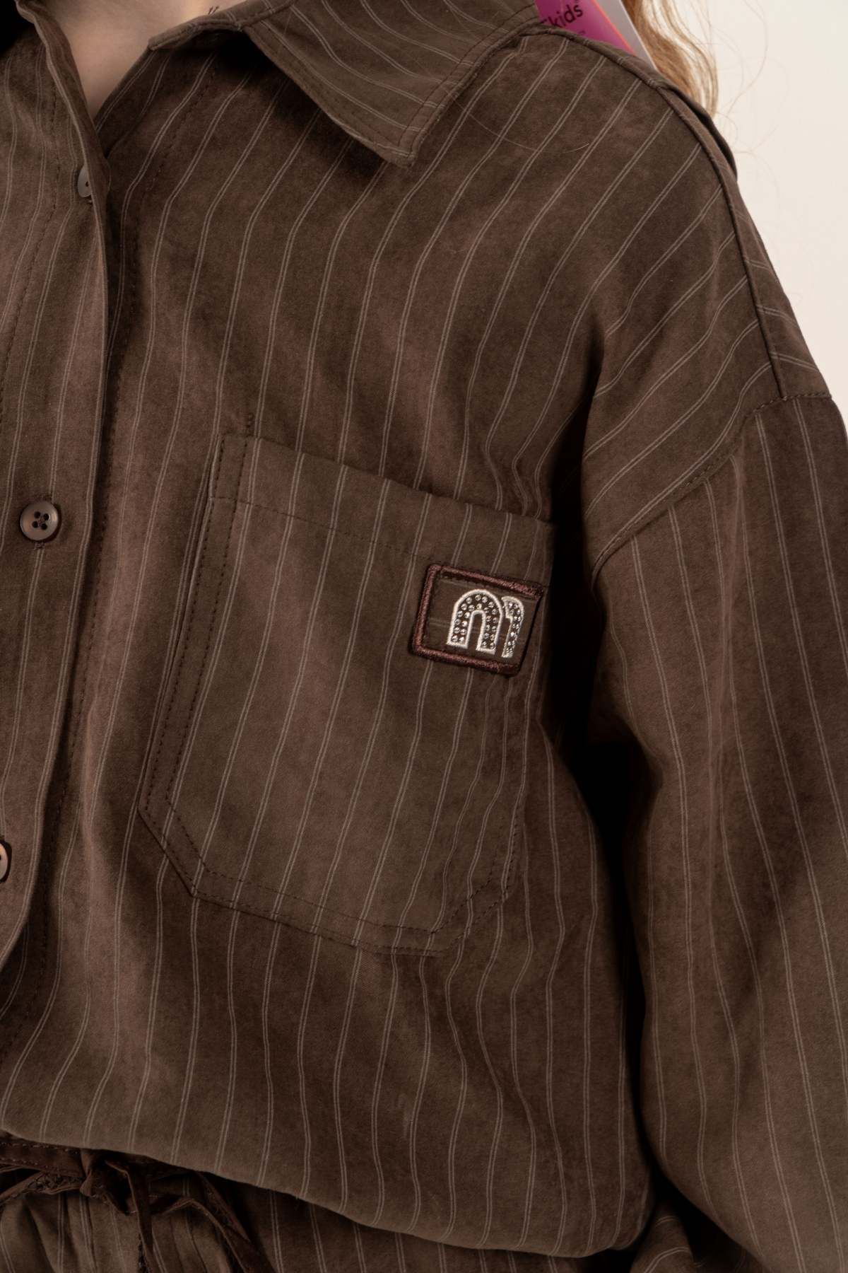 9-15 Yaş Premium Class Kız Çocuk Takım-Kahverengi