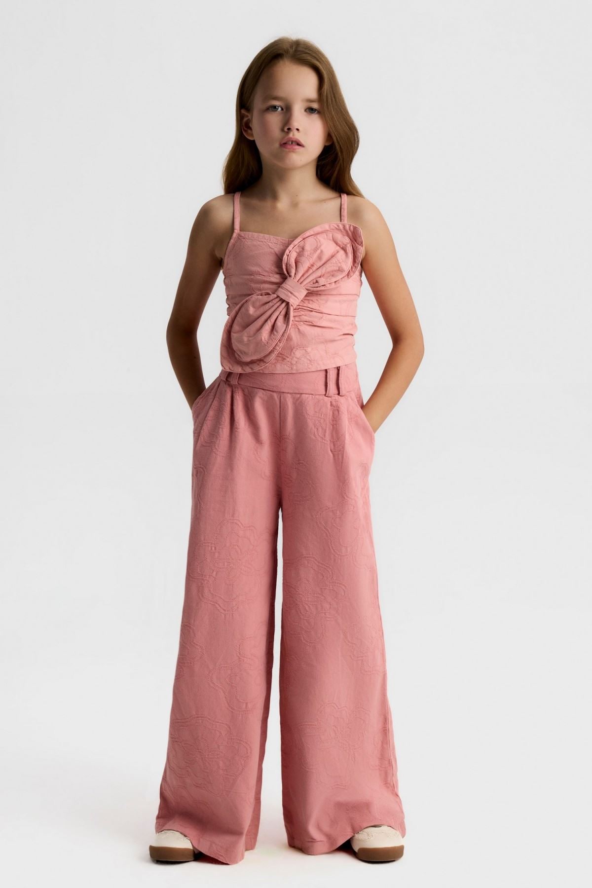 8-14 Yaş Azra Girl Kız Çocuk Takım-Rose