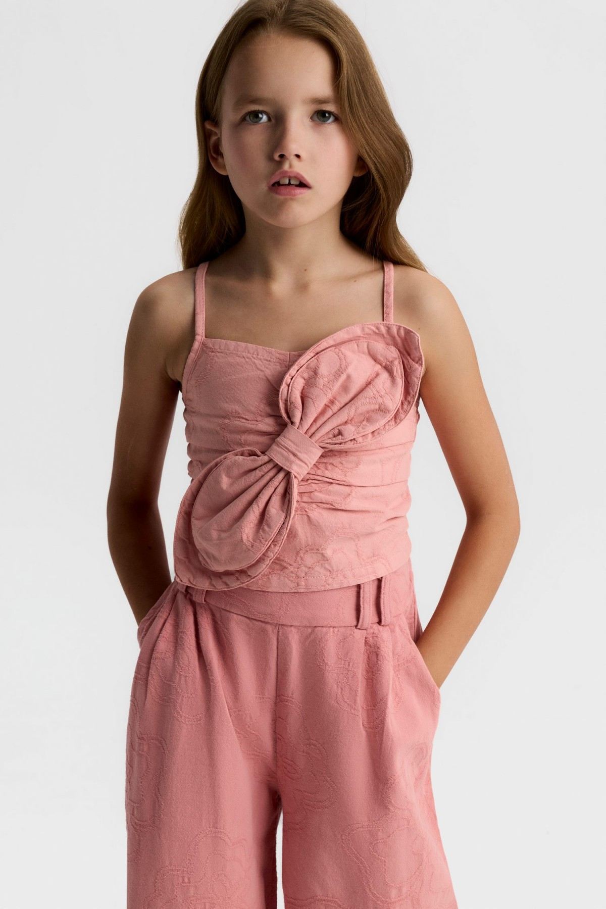 8-14 Yaş Azra Girl Kız Çocuk Takım-Rose