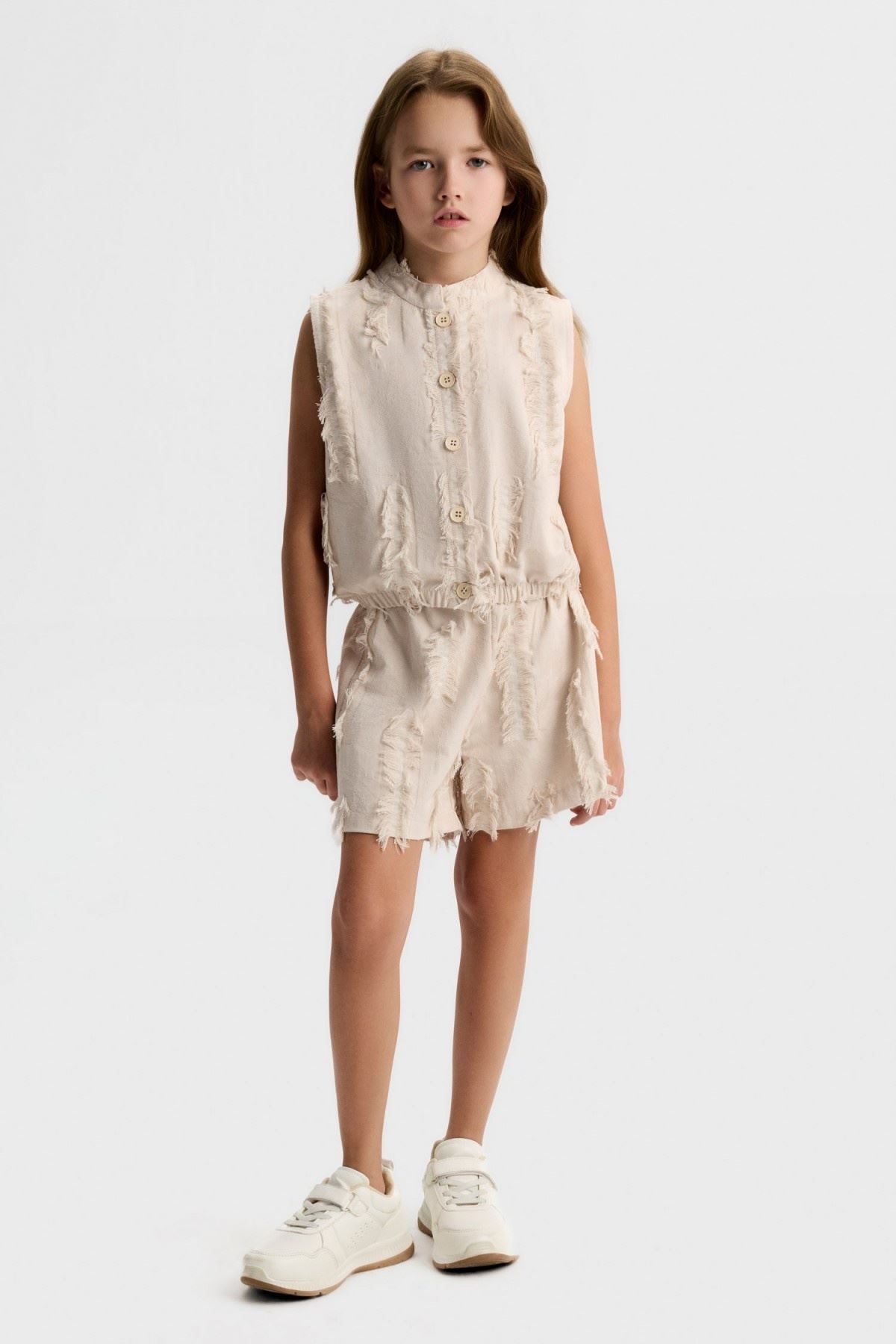 8-14 Yaş Royal Bloom Kız Çocuk Takım-Latte