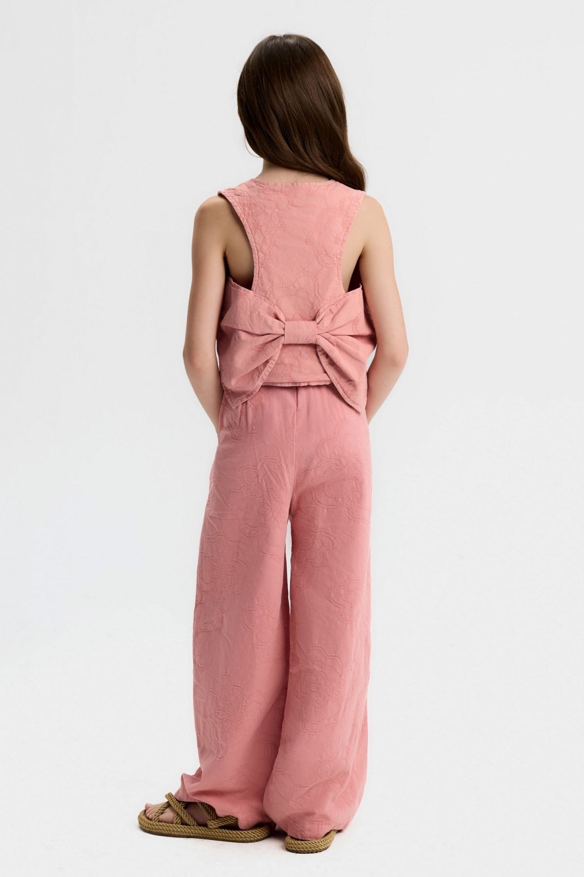 8-14 Yaş Lara Soft Kız Çocuk Takım-Rose