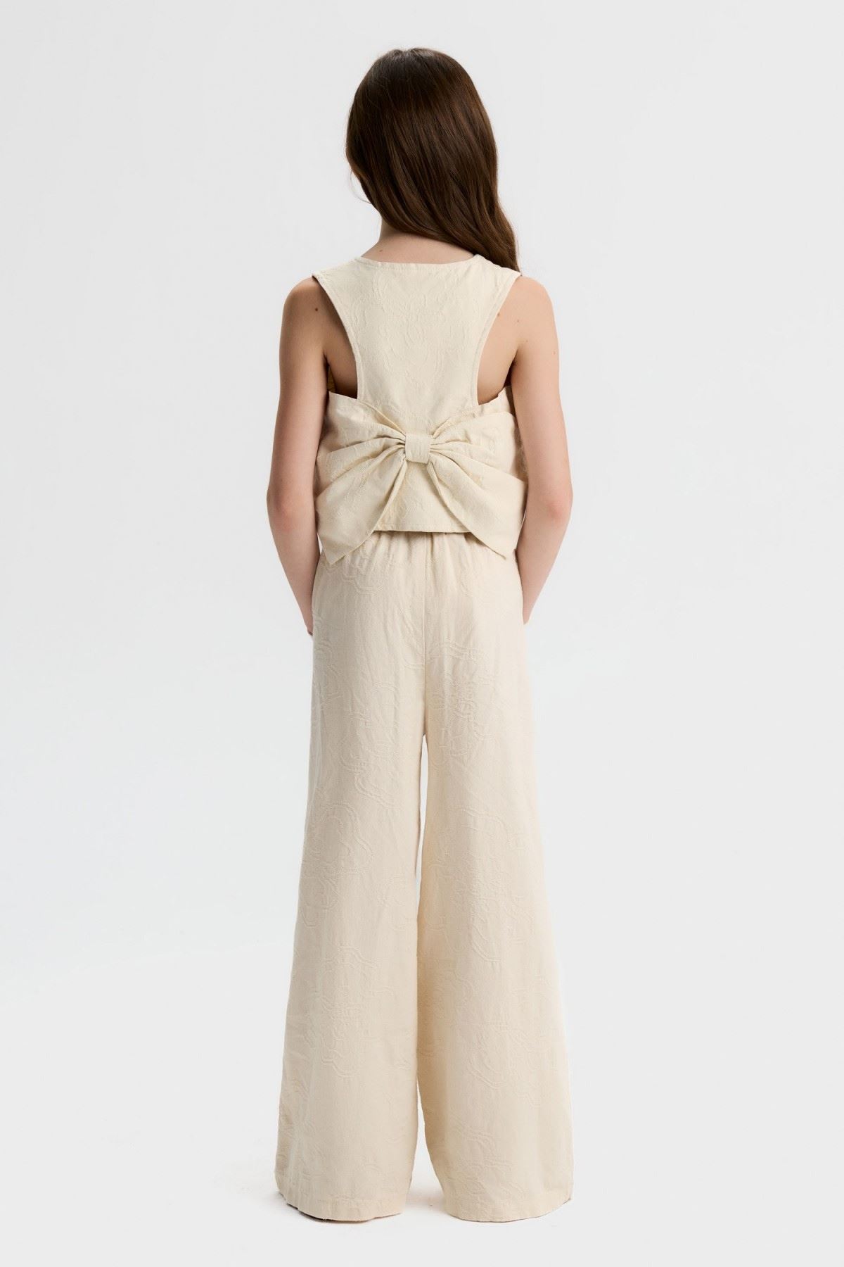 8-14 Yaş Lara Soft Kız Çocuk Takım-Latte