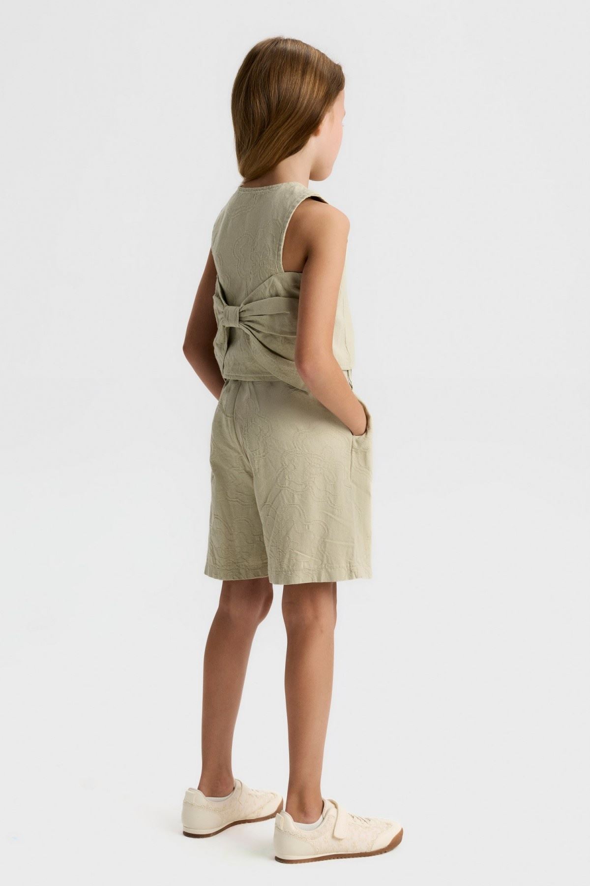 8-14 Yaş Lara Crown Kız Çocuk Takım-Yeşil