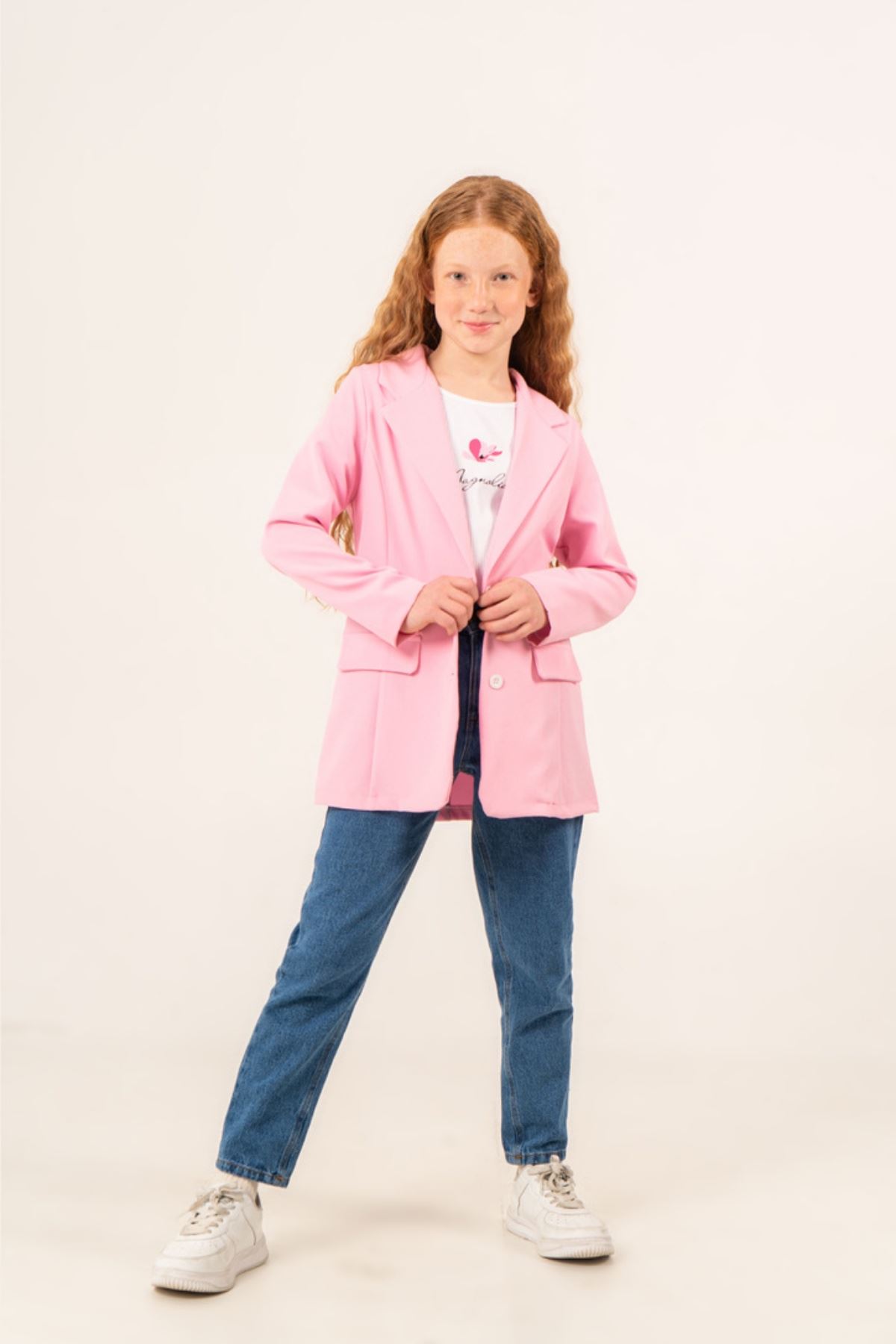 9-14 Yaş Magnolia Prime Kız Çocuk 3'Lü Takım-Şeker Pembe