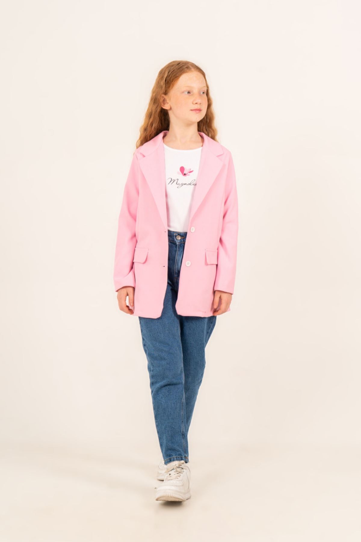 9-14 Yaş Magnolia Prime Kız Çocuk 3'Lü Takım-Şeker Pembe