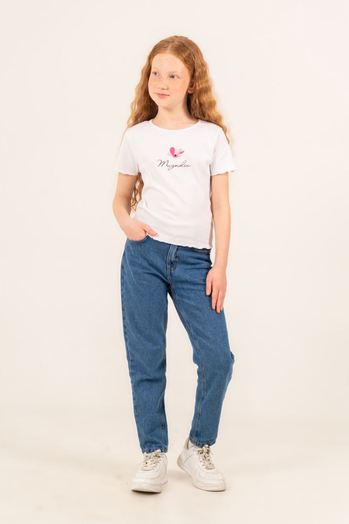 9-14 Yaş Magnolia Prime Kız Çocuk 3'Lü Takım-Şeker Pembe