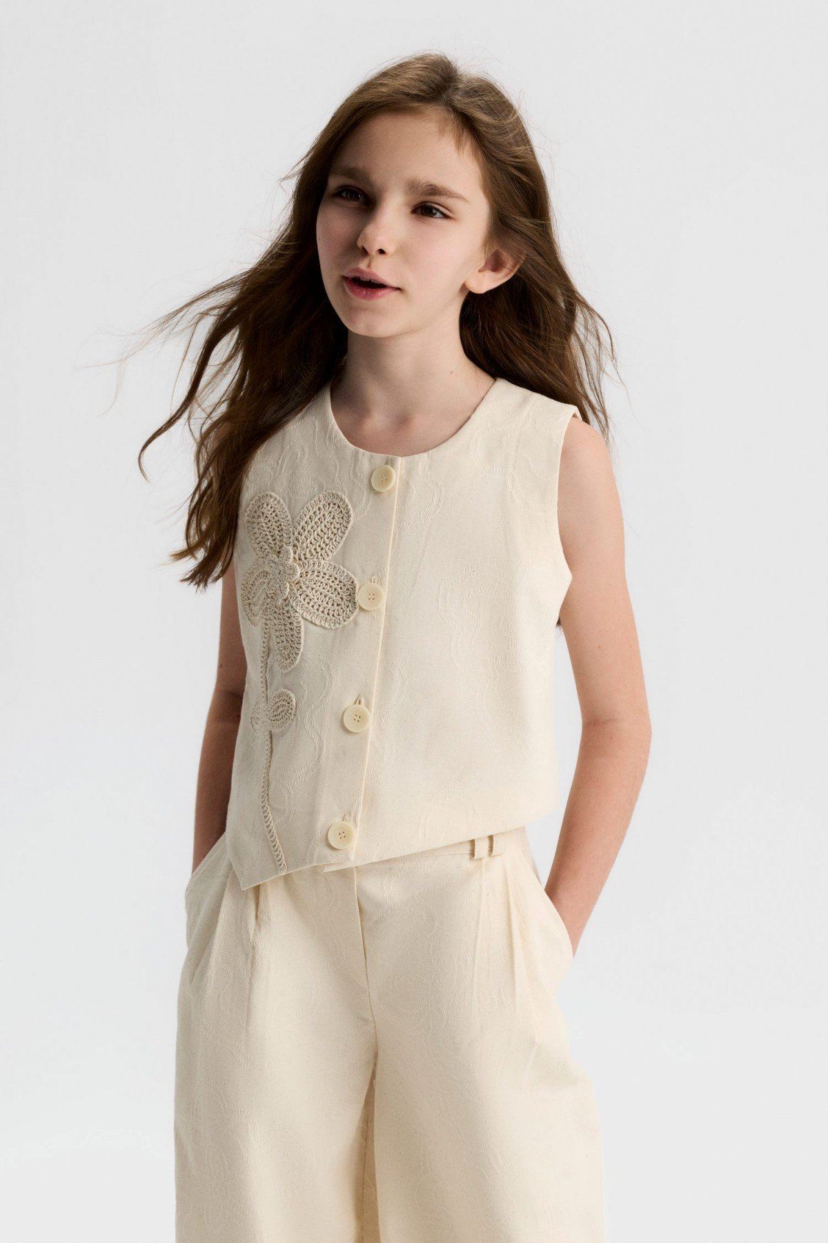 8-14 Yaş Elite Blossom Kız Çocuk Takım-Latte