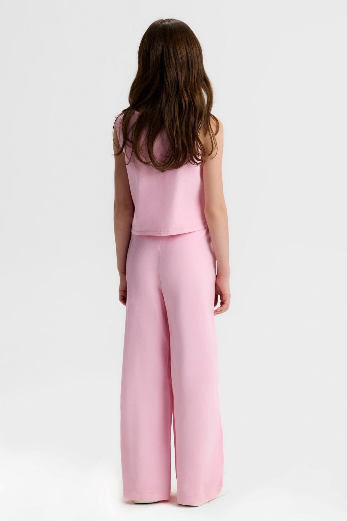 8-14 Yaş Fancy Aria Kız Çocuk Takım-Pembe