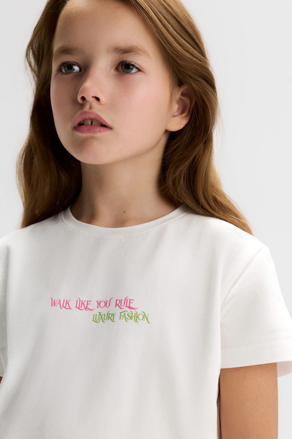 8-14 Yaş Royal Culture Kız Çocuk Takım-Ekru