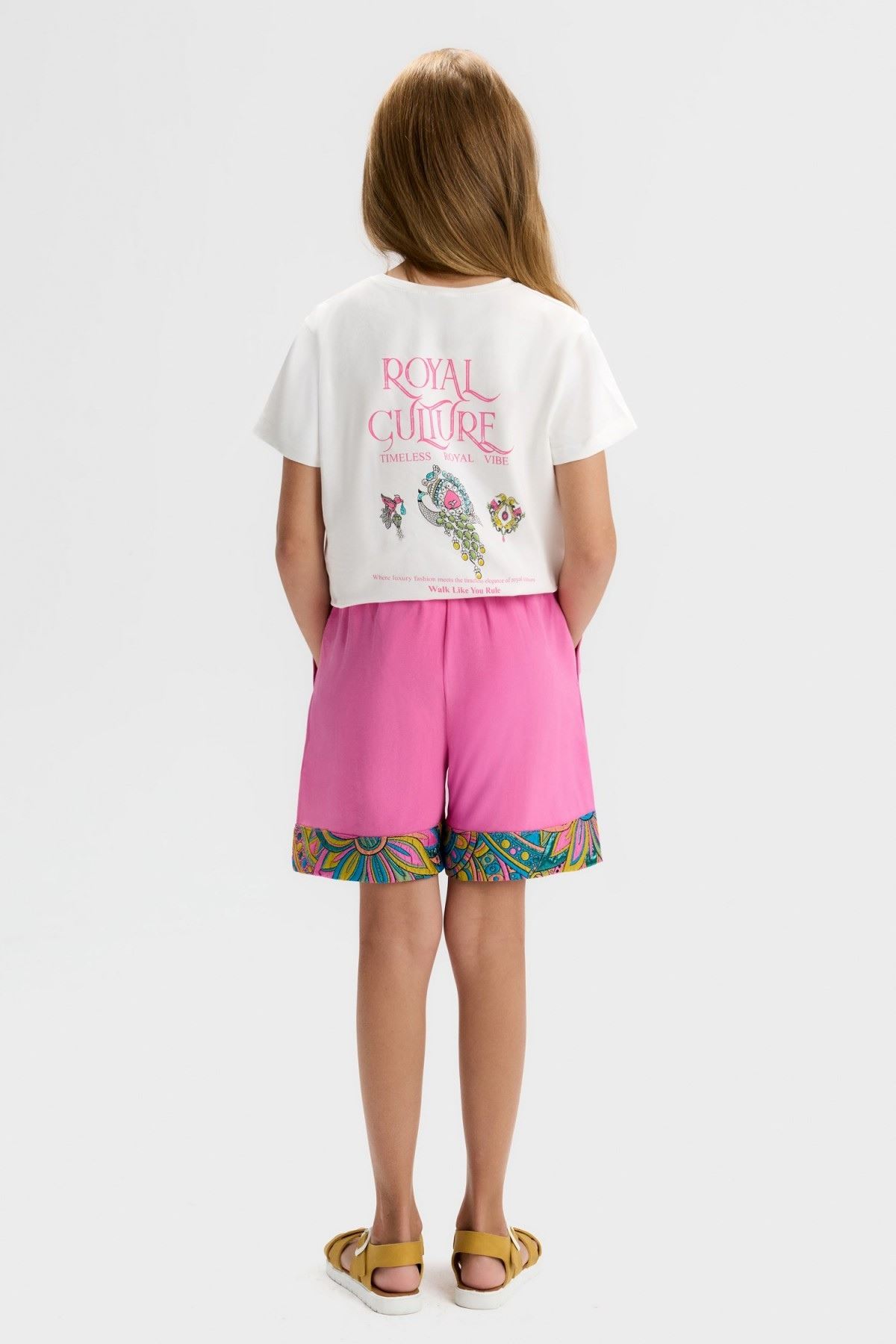 8-14 Yaş Royal Merci Kız Çocuk Takım-Ekru