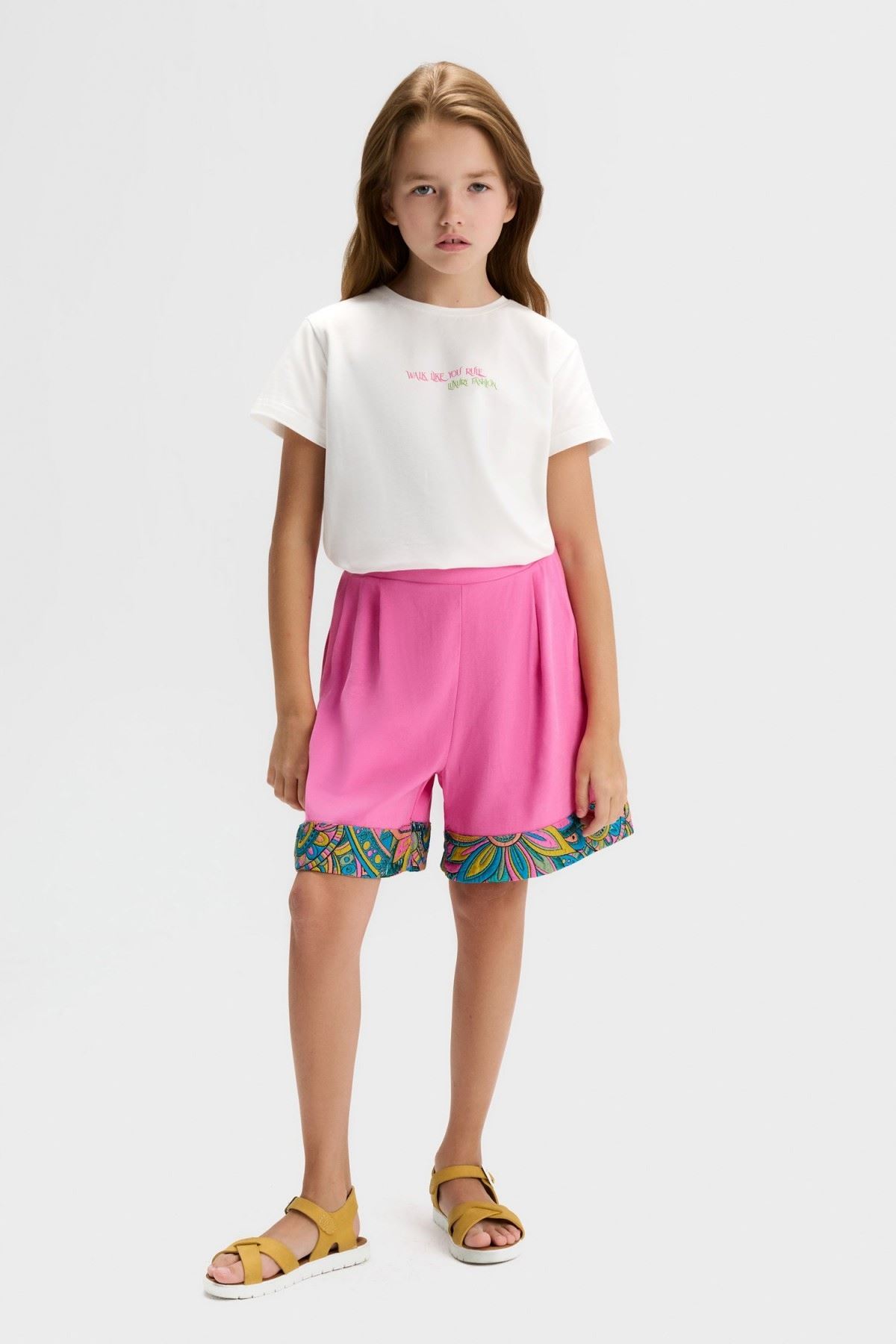 8-14 Yaş Royal Merci Kız Çocuk Takım-Ekru