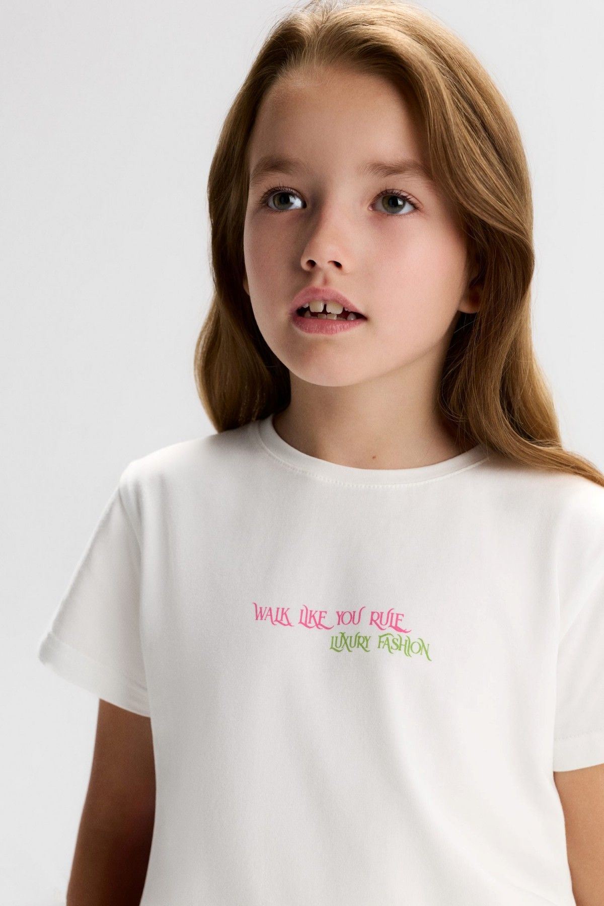 8-14 Yaş Royal Merci Kız Çocuk Takım-Ekru