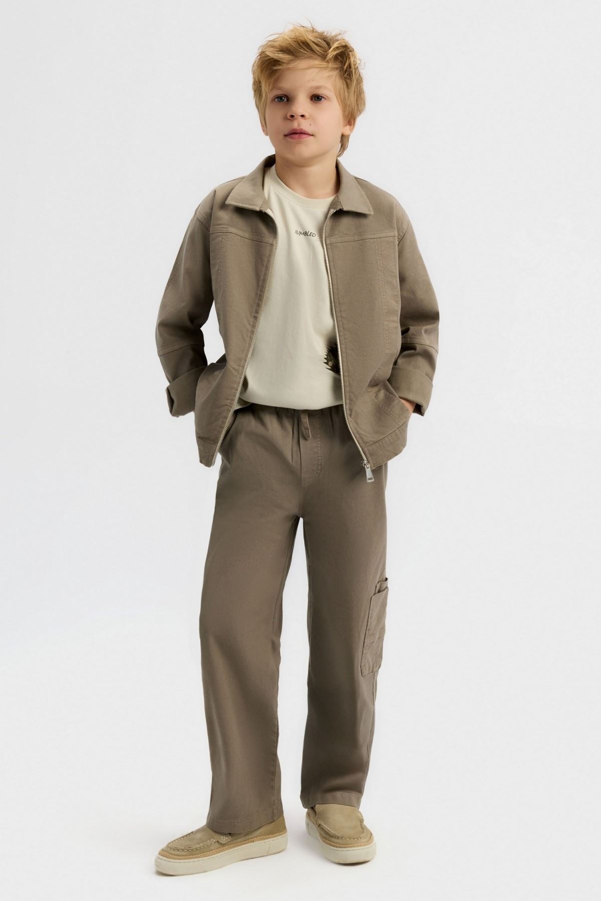 8-14 Yaş Mustang Stark Erkek Çocuk 3'Lü Takım-Uzay Grisi