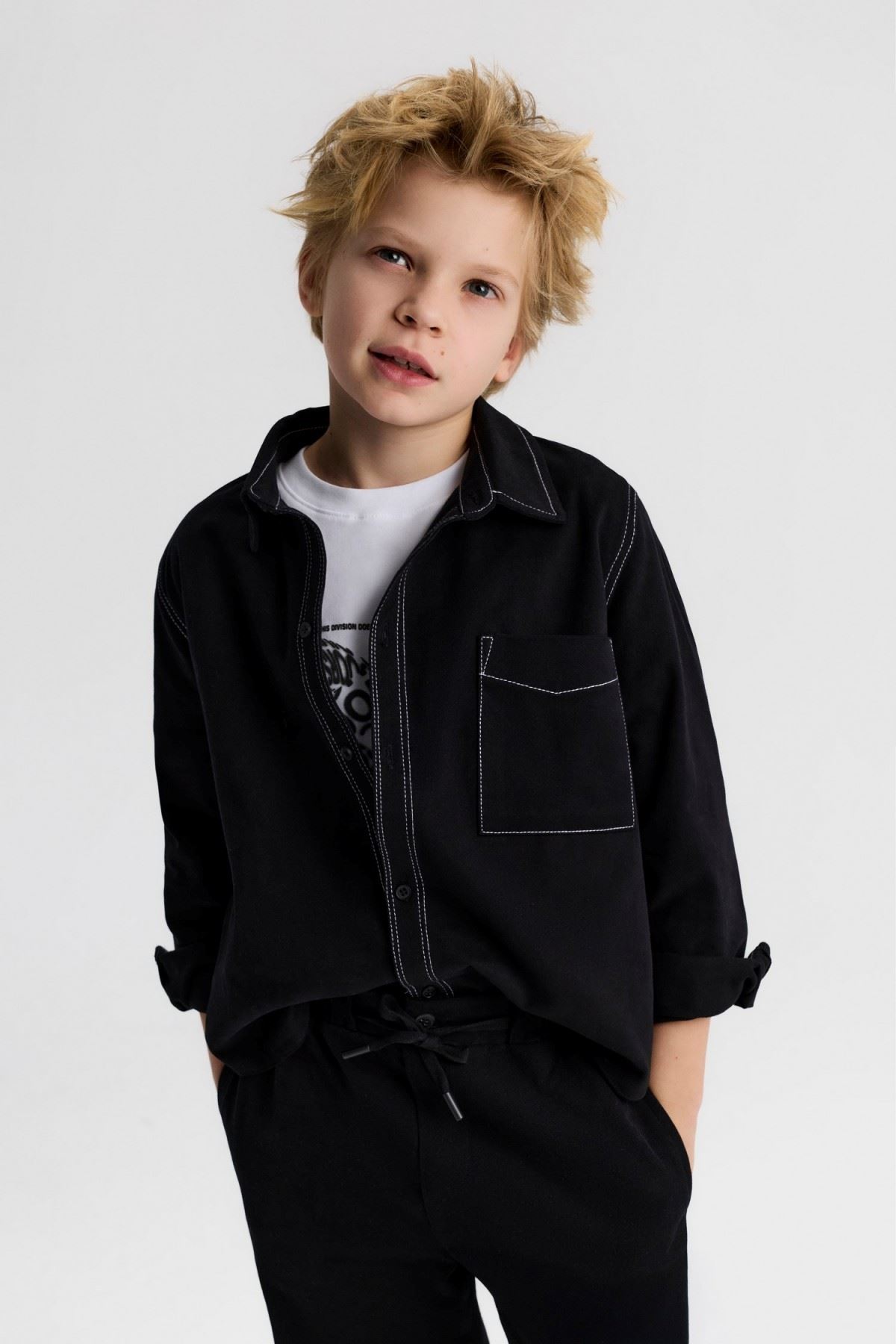 8-14 Yaş Edge Cool Erkek Çocuk 3'Lü Takım-Siyah