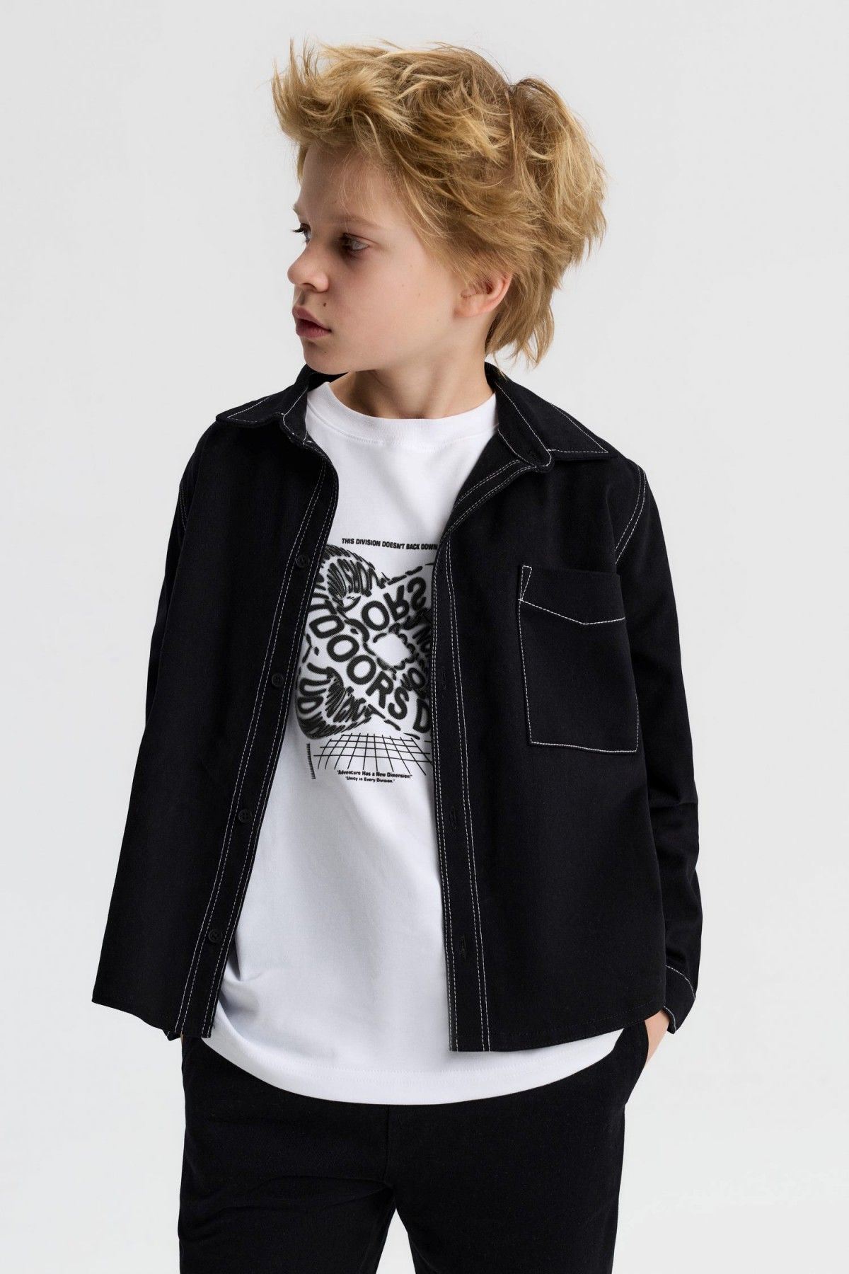 8-14 Yaş Edge Cool Erkek Çocuk 3'Lü Takım-Siyah