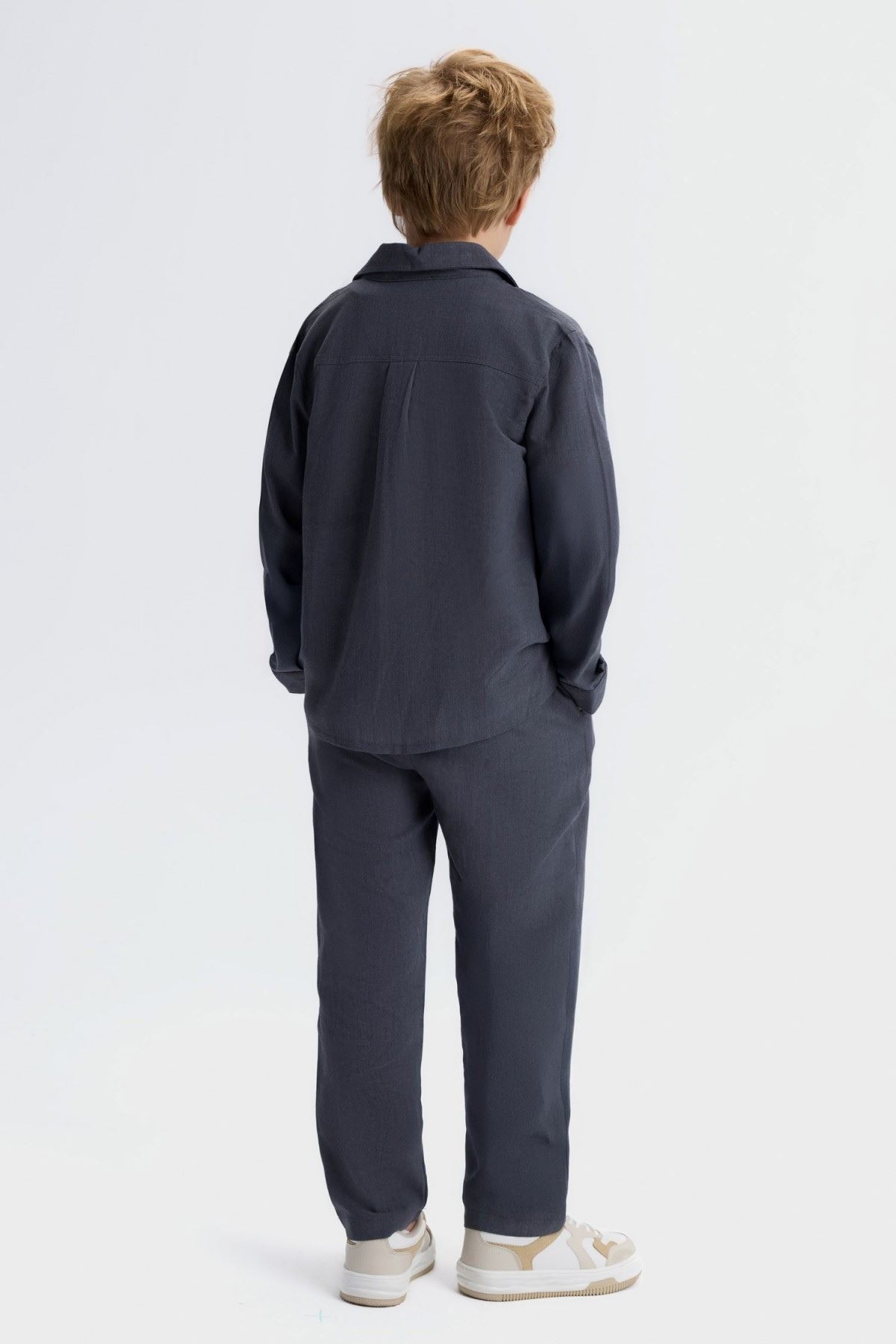 8-14 Yaş Opal Monza Erkek Çocuk 3'Lü Takım-Antrasit