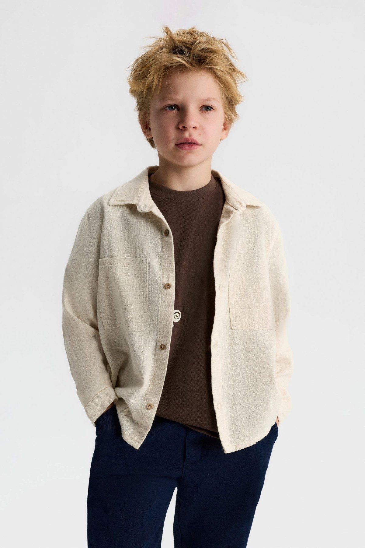 8-14 Yaş Rıven Deep Erkek Çocuk 3'Lü Takım-Latte