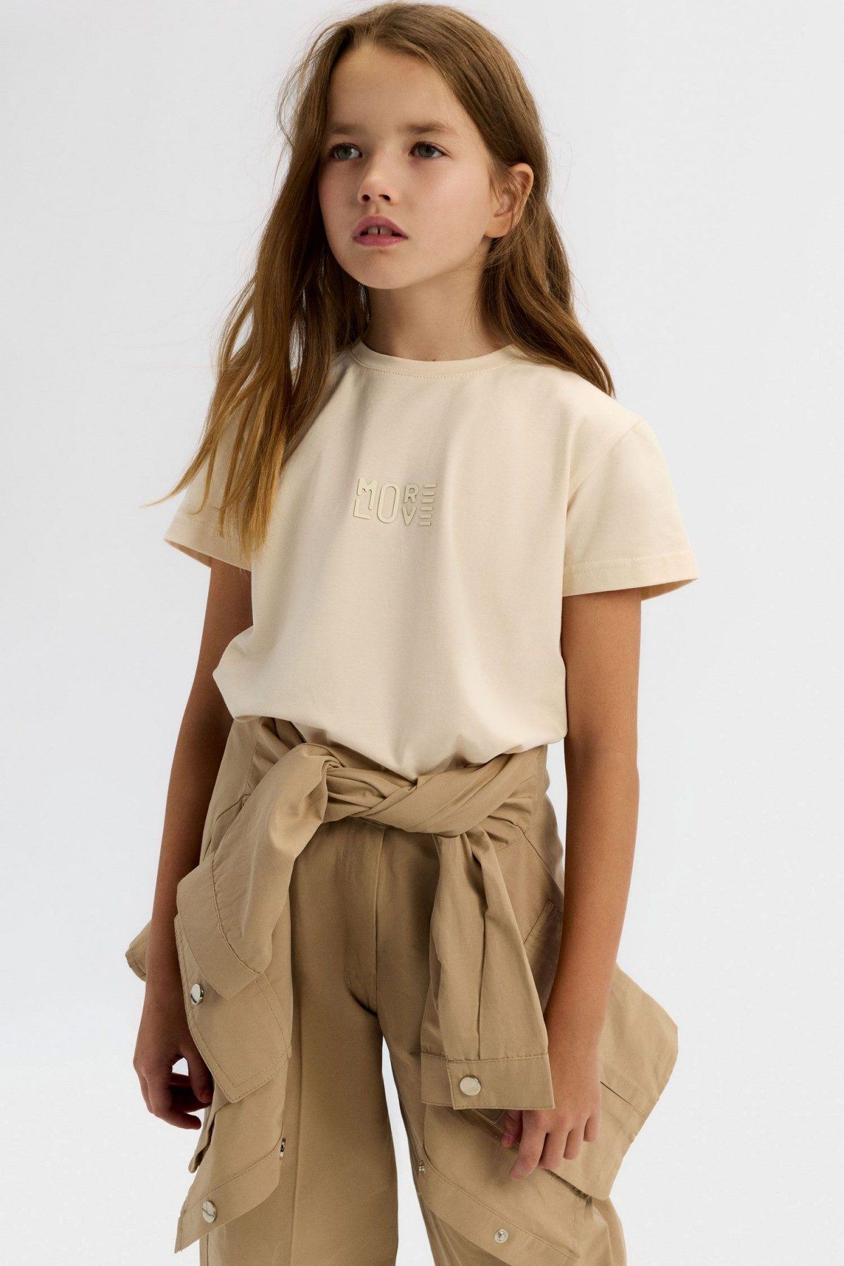 8-14 Yaş More Vera Kız Çocuk 3'Lü Takım-Latte