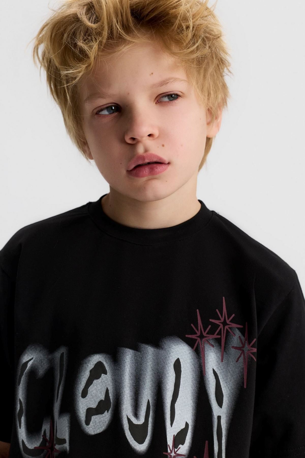 8-14 Yaş Cloudy Deluxe Erkek Çocuk Takım-Siyah