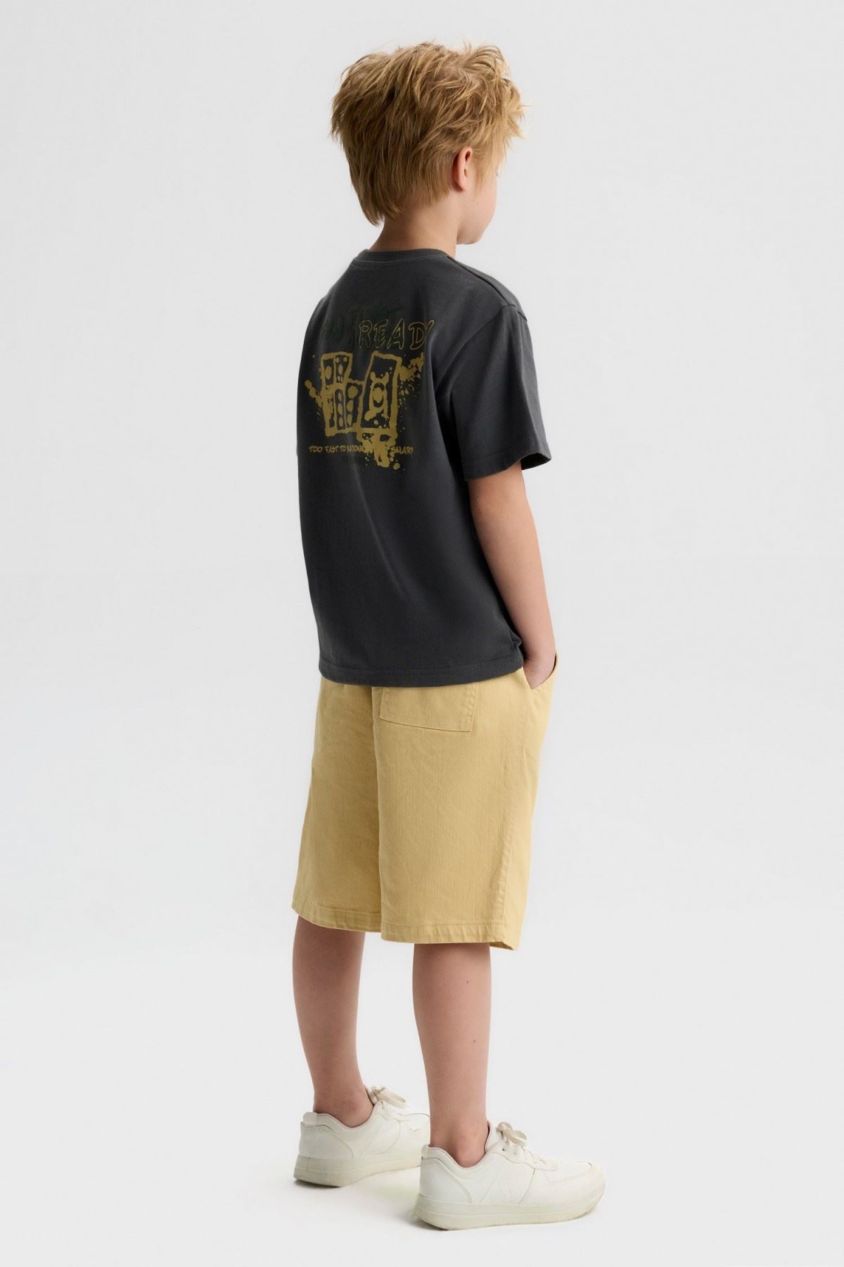 8-14 Yaş Busy Strong Erkek Çocuk Takım-Antrasit