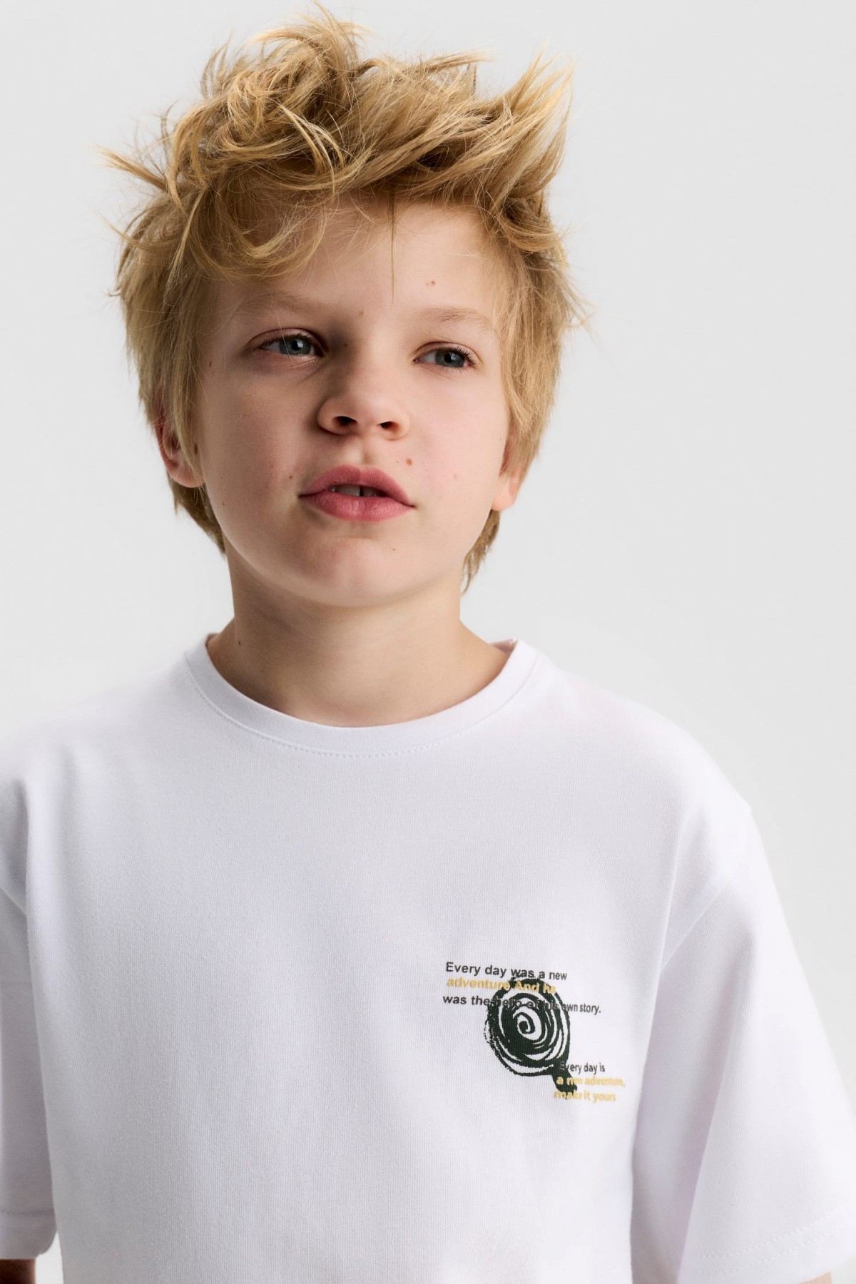 8-14 Yaş Core Atlas Erkek Çocuk Takım-Ekru