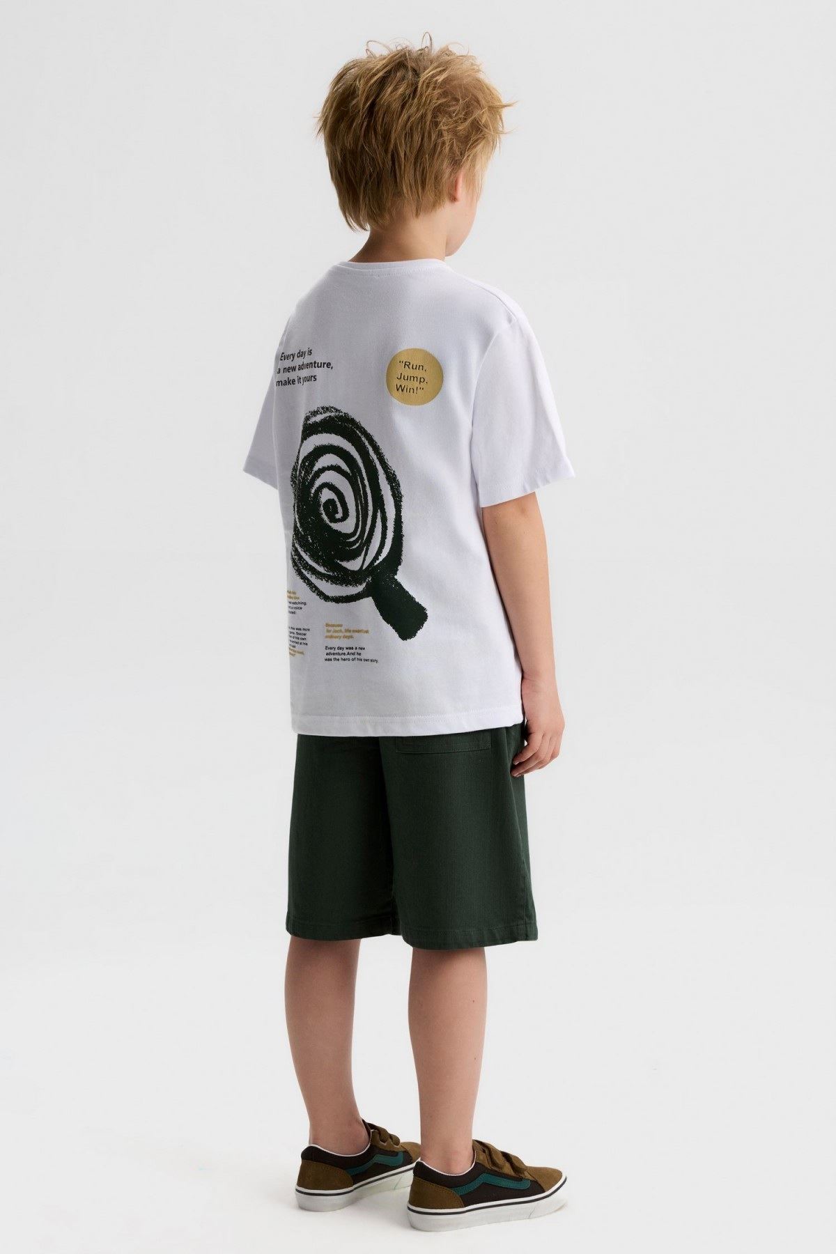 8-14 Yaş Core Atlas Erkek Çocuk Takım-Ekru