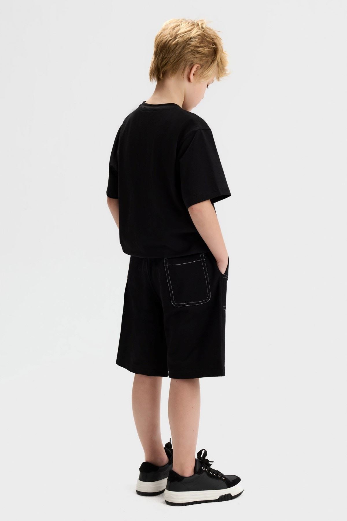 8-14 Yaş Milo Cross Erkek Çocuk Takım-Siyah