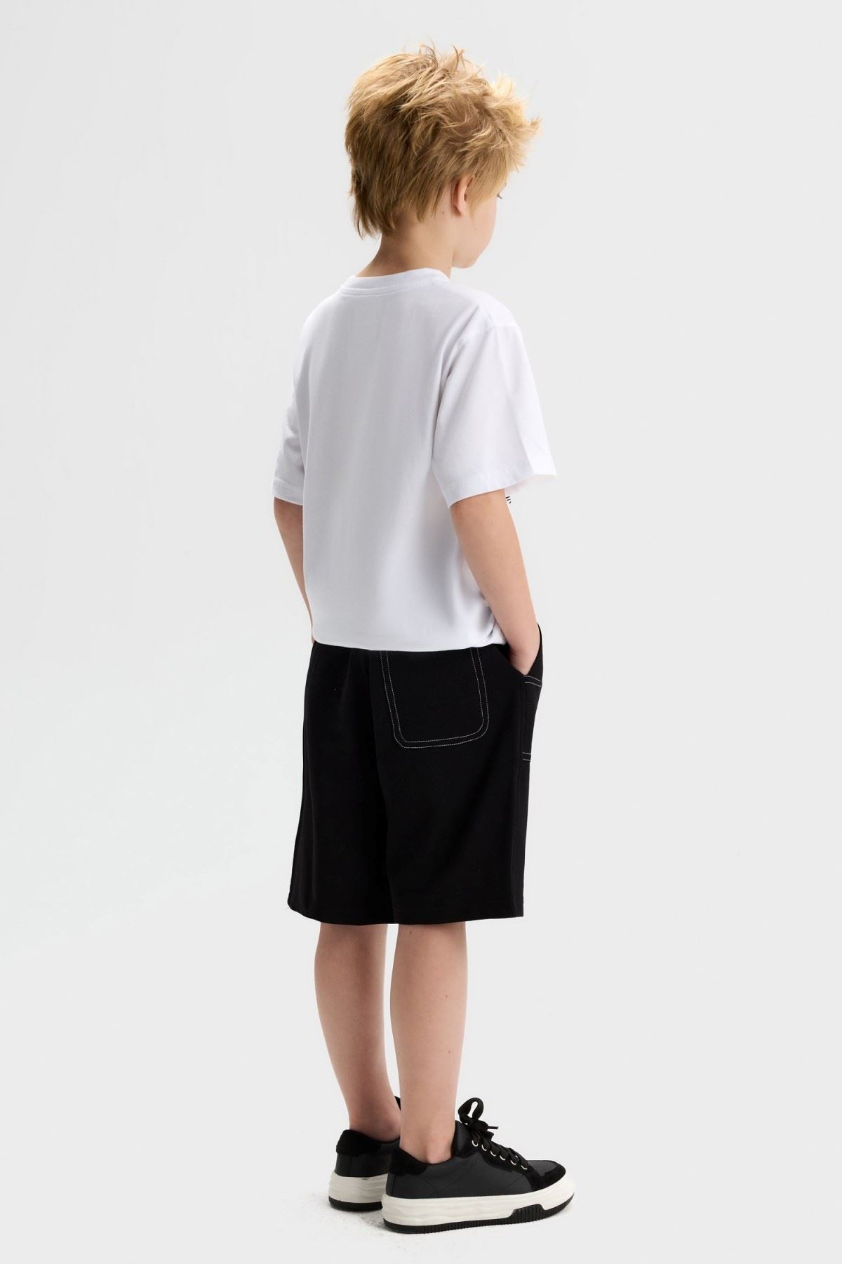 8-14 Yaş Milo Cross Erkek Çocuk Takım-Ekru