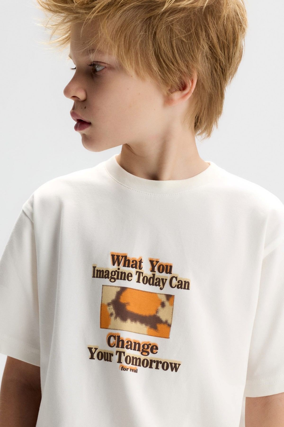 8-14 Yaş Change Imagine Erkek Çocuk Takım-Ekru